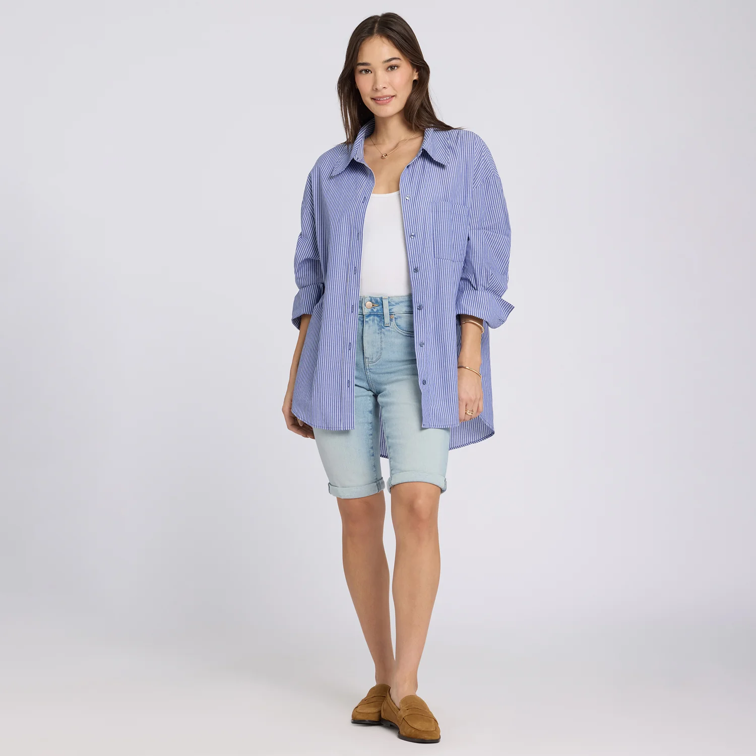 Briella 11 Inch Denim Shorts - Keys View - Image 7