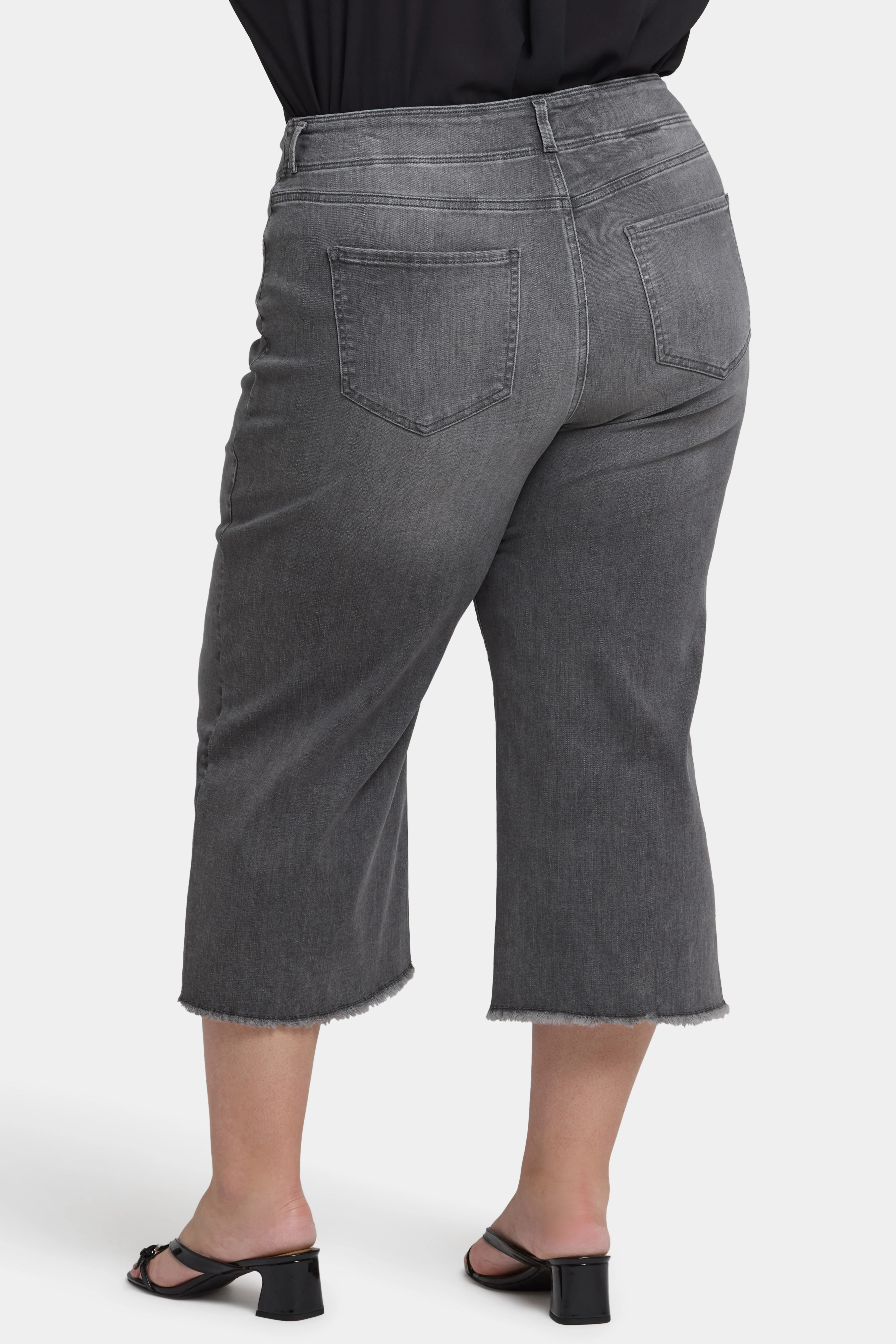 Brigitte Wide Leg Capri Jeans In Plus Size - Frontera Bluffs - Image 2