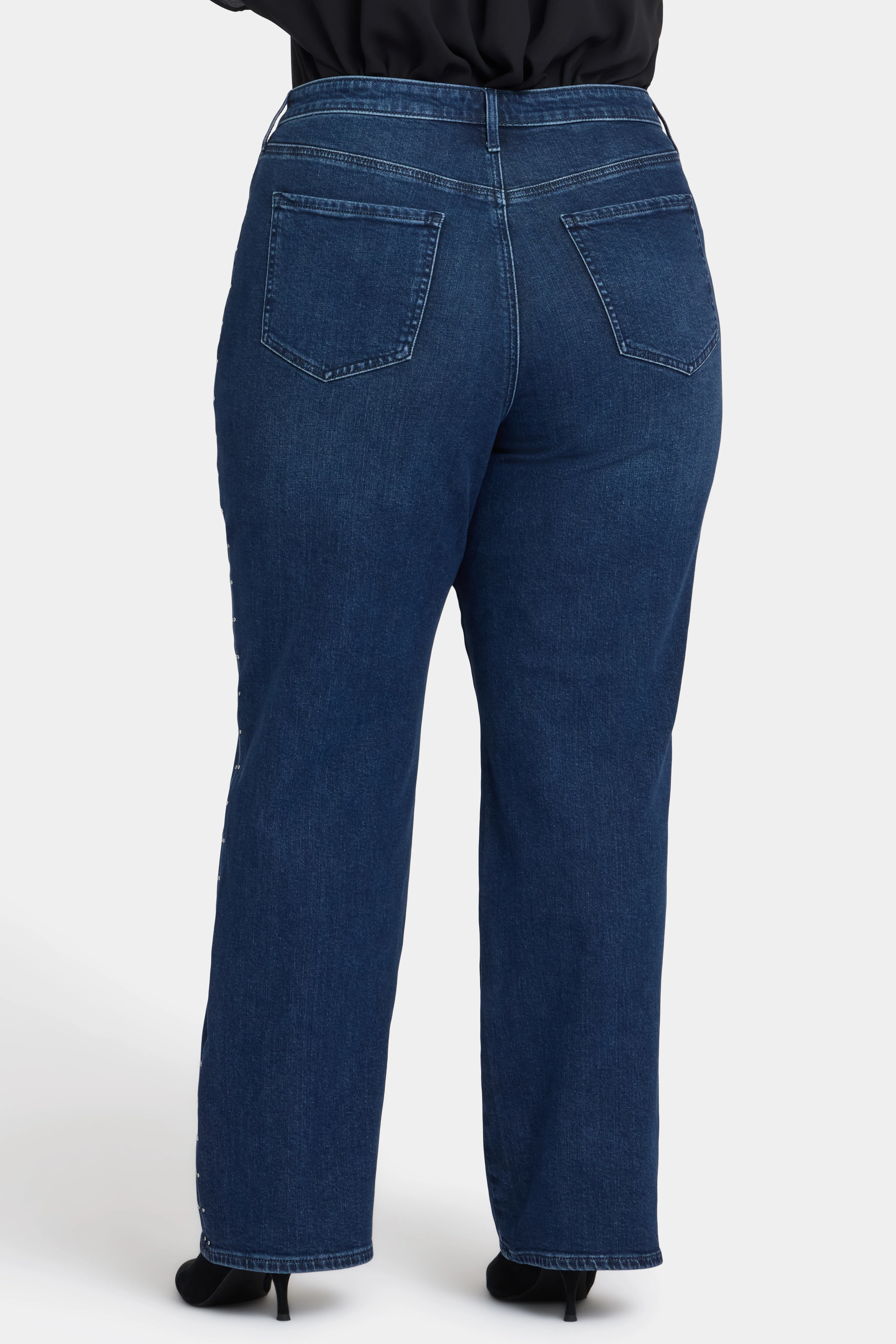 Brooke Loose Straight Jeans In Plus Size - Louvre Sapphire - Image 3