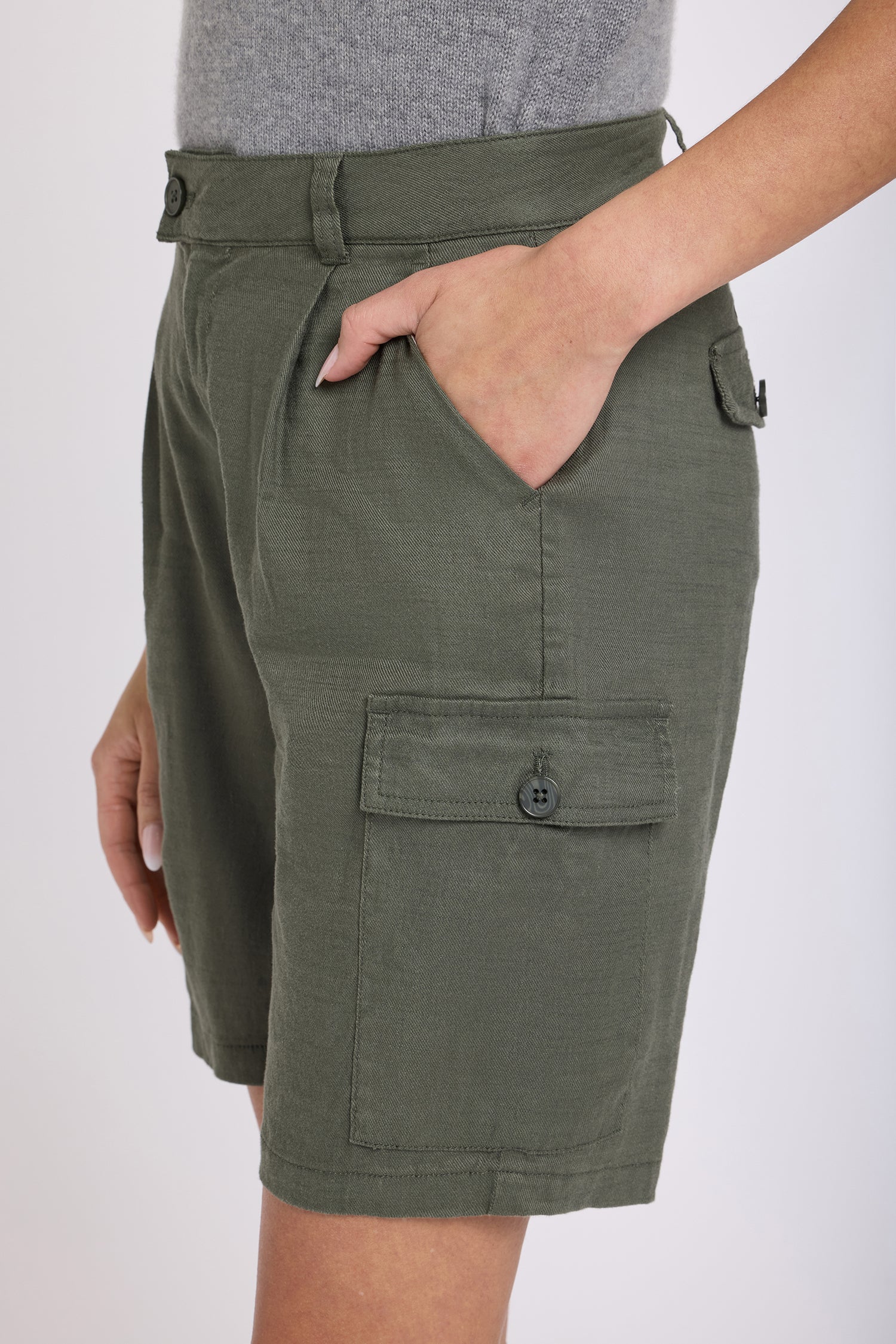 Cargo Bermuda Shorts - Desert Green - Image 5