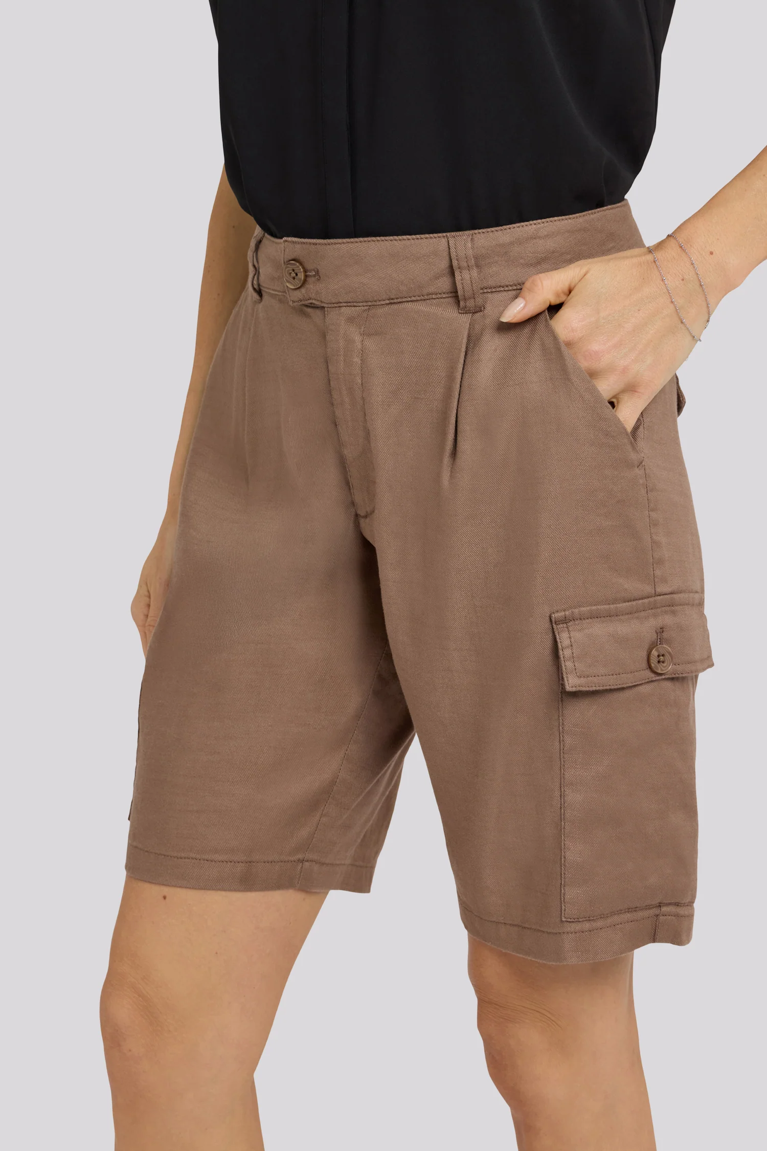 Cargo Bermuda Shorts - Toasted Coconut - Image 2