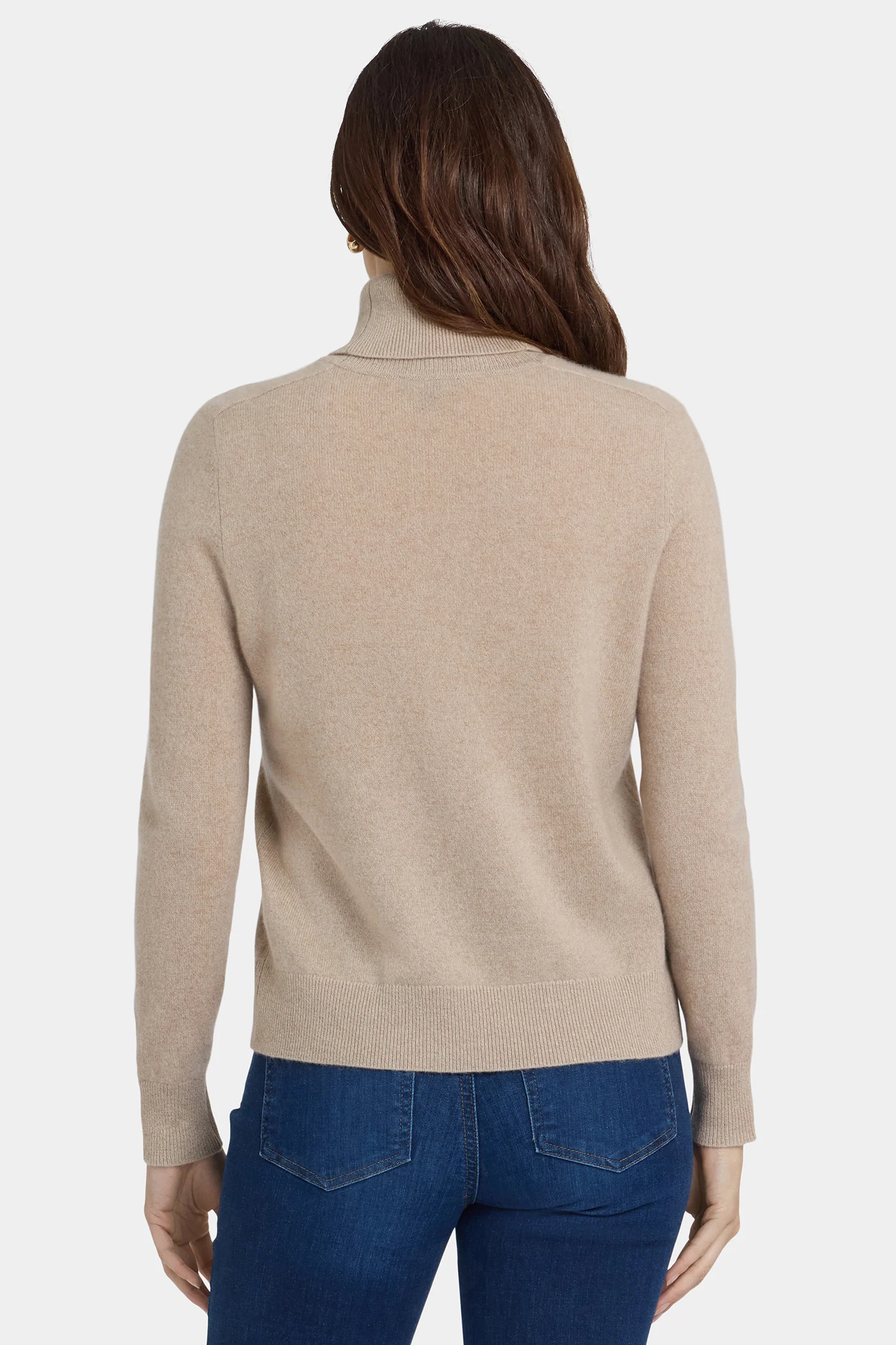Cashmere Turtleneck Sweater - Taupe - Image 2