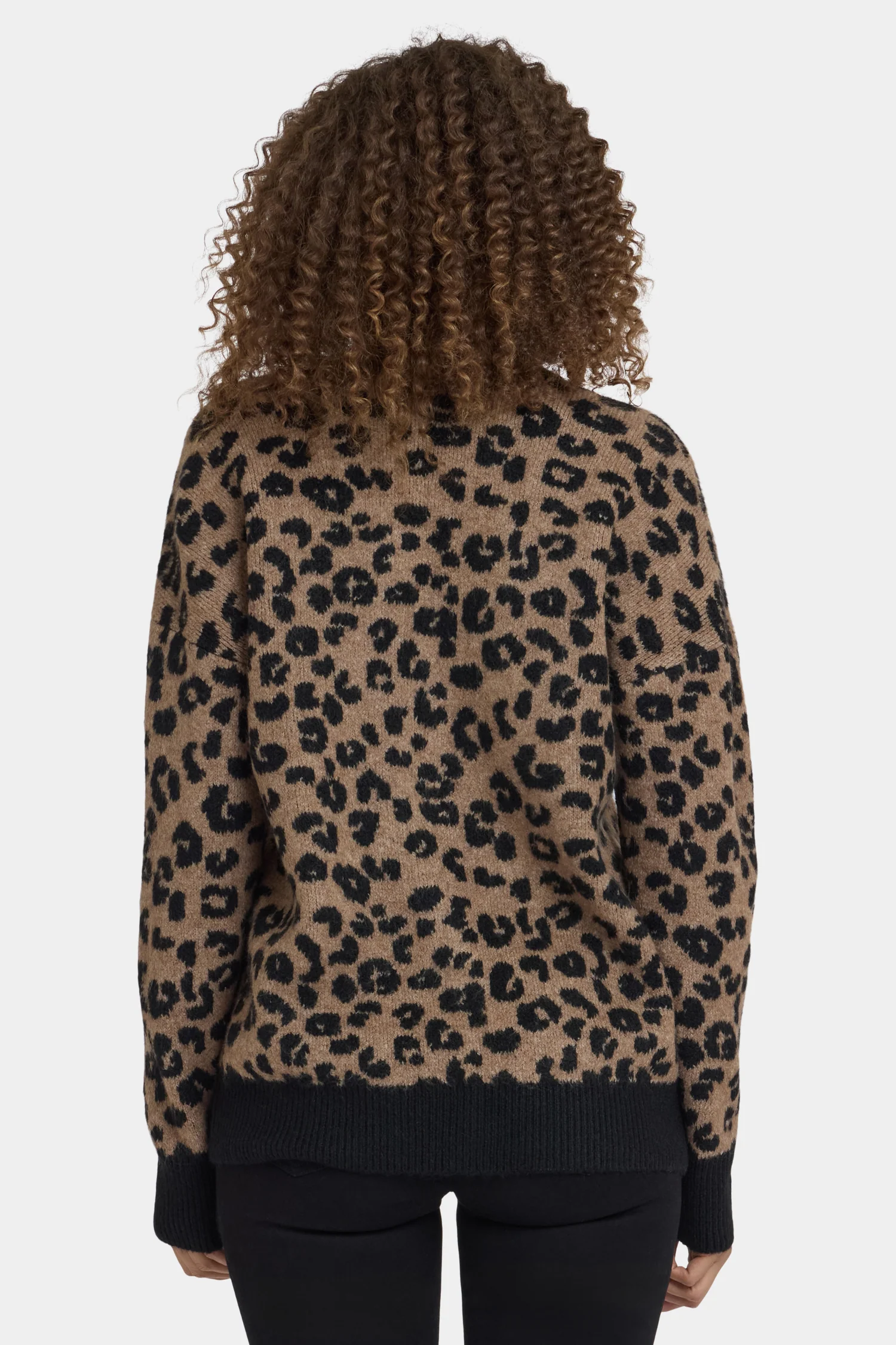 Cheetah Cardigan - Black Combo - Image 3