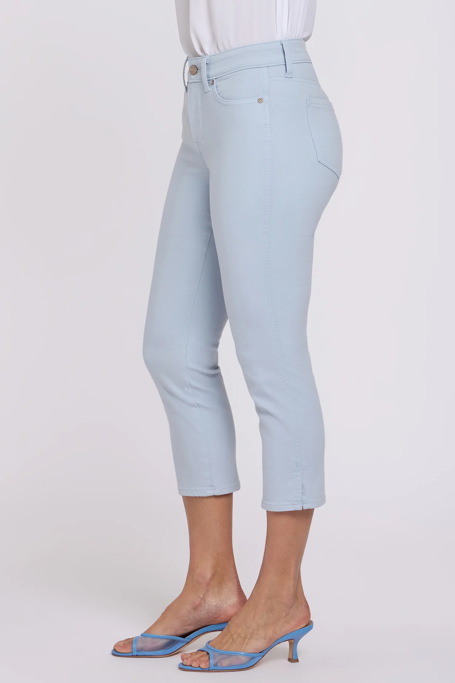 Chloe Capri Jeans - Blue Clover - Image 4