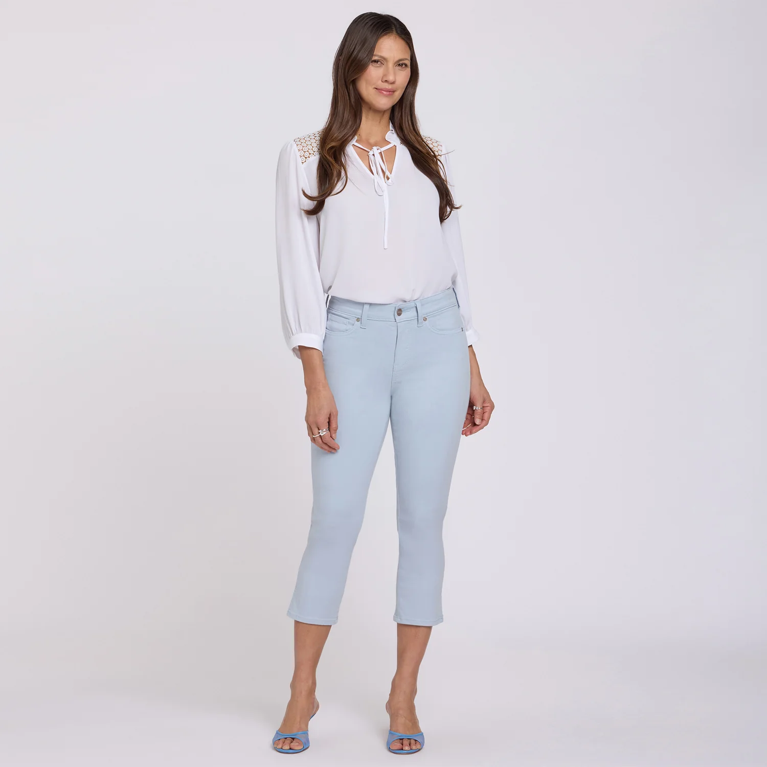 Chloe Capri Jeans - Blue Clover - Image 6