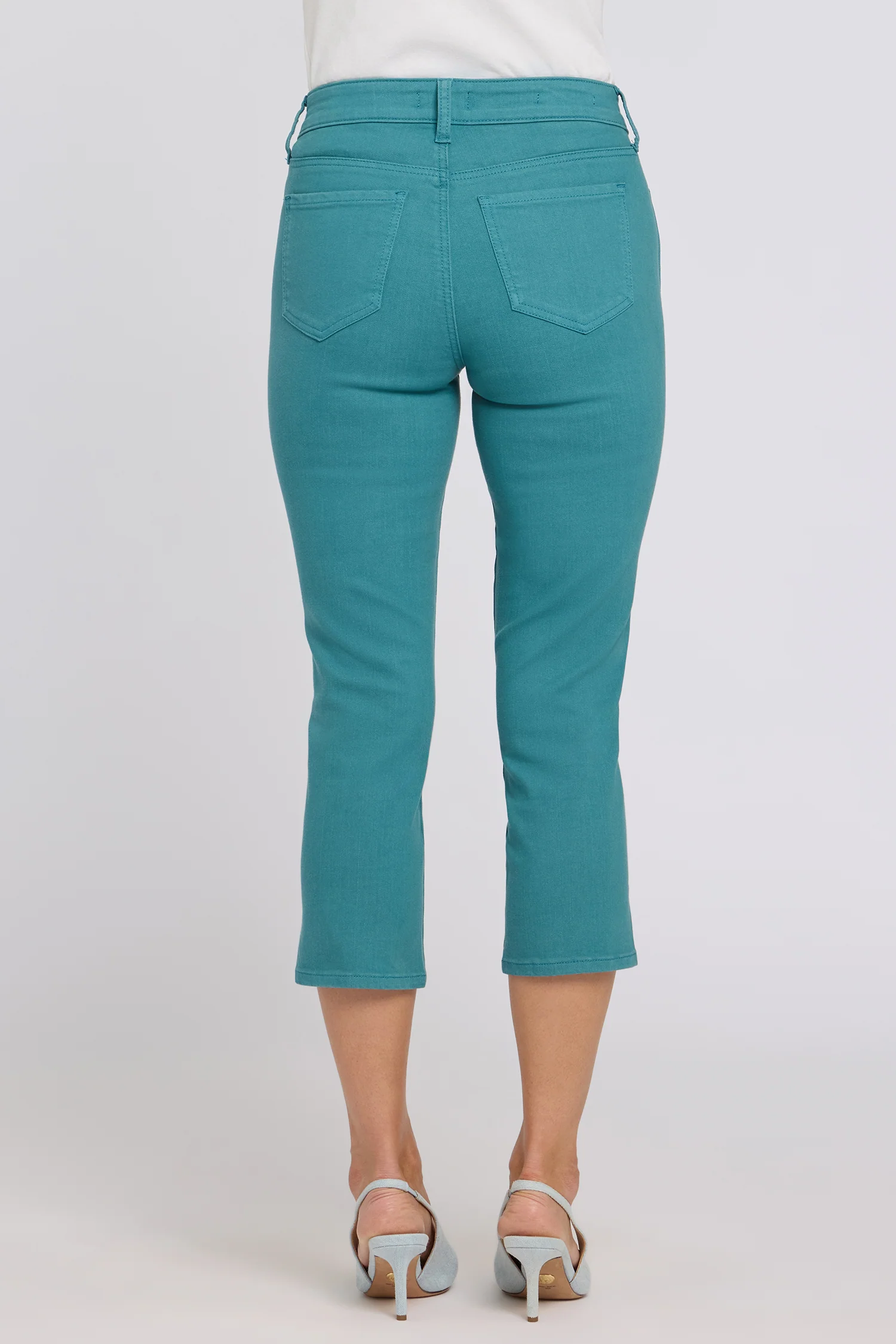 Chloe Capri Jeans In Petite - Harbor Blue - Image 2