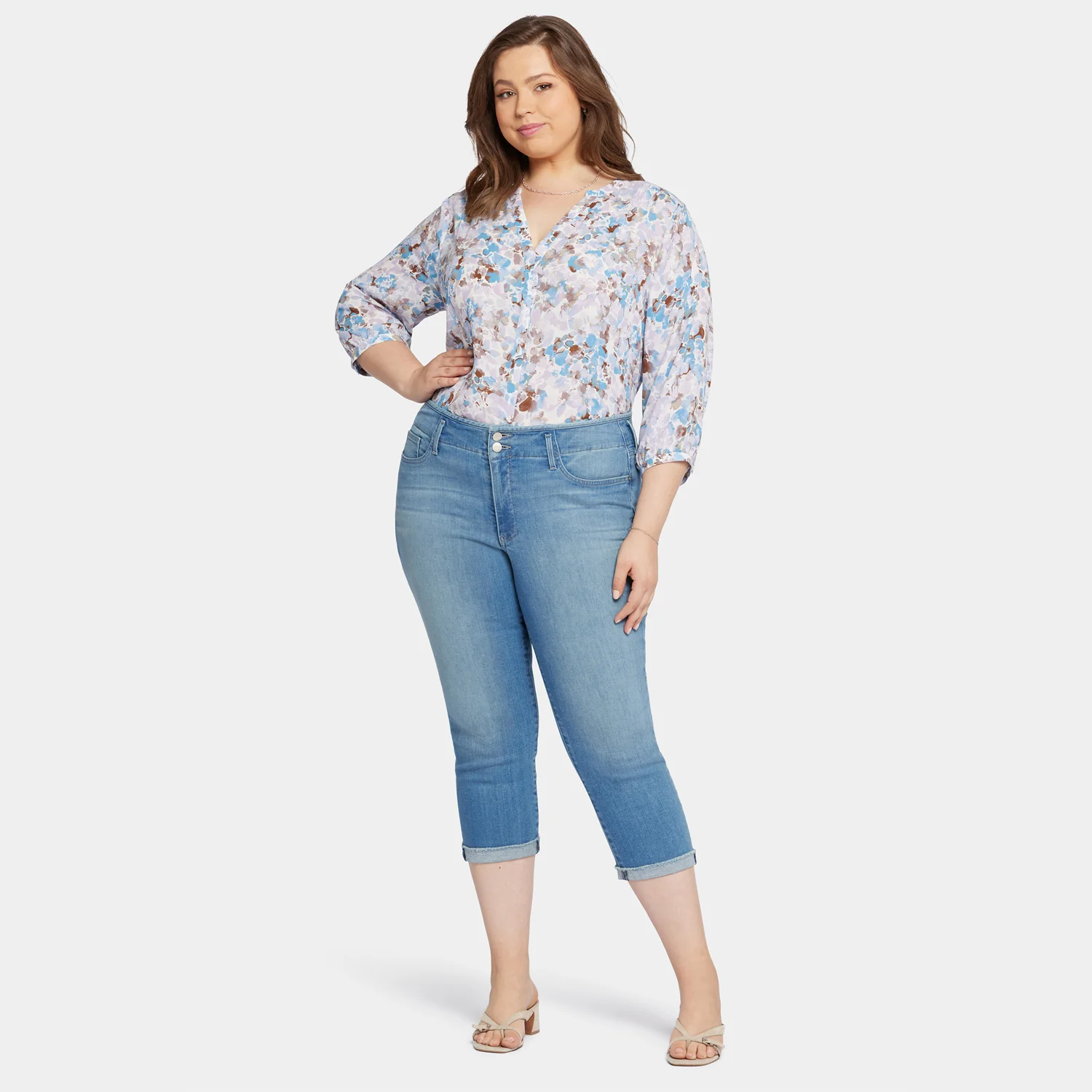 Chloe Capri Jeans In Plus Size - Mesmerize - Image 7