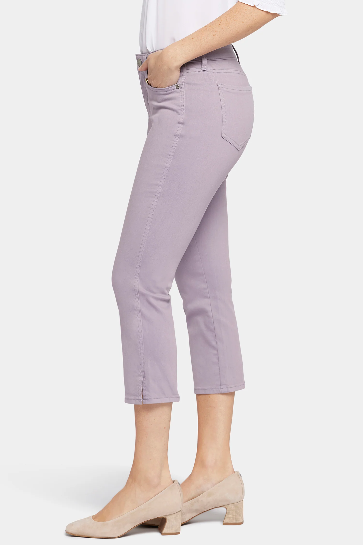 Chloe Capri Jeans - Lilac Chalk - Image 3