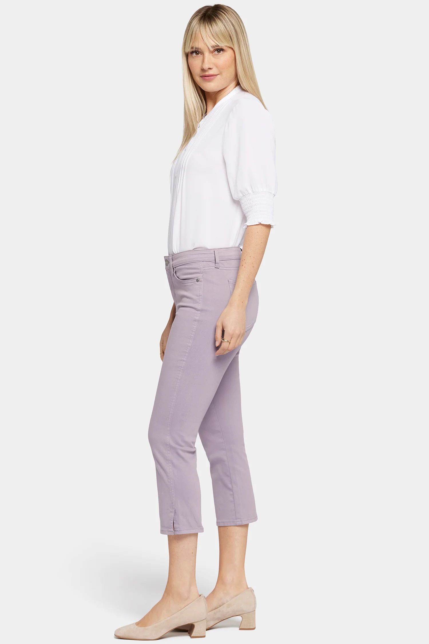 Chloe Capri Jeans - Lilac Chalk - Image 5