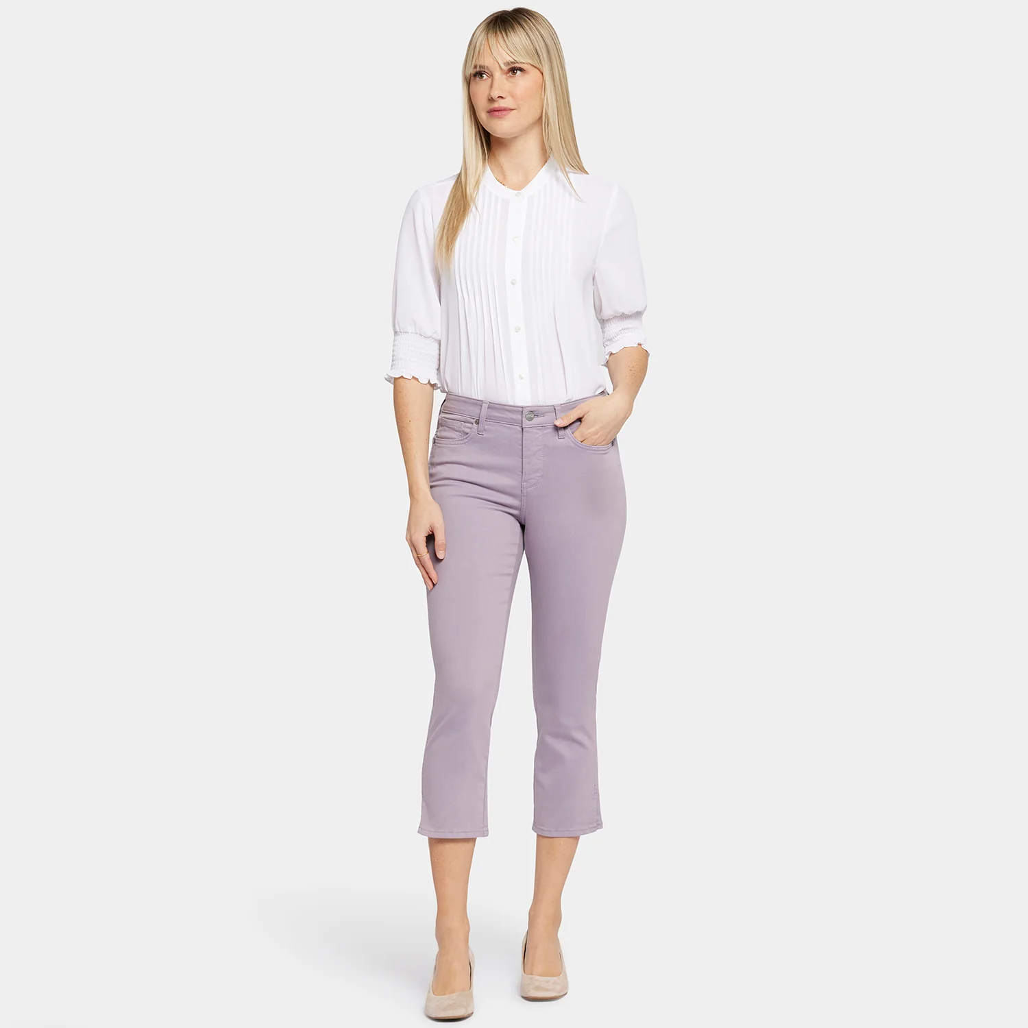Chloe Capri Jeans - Lilac Chalk - Image 7