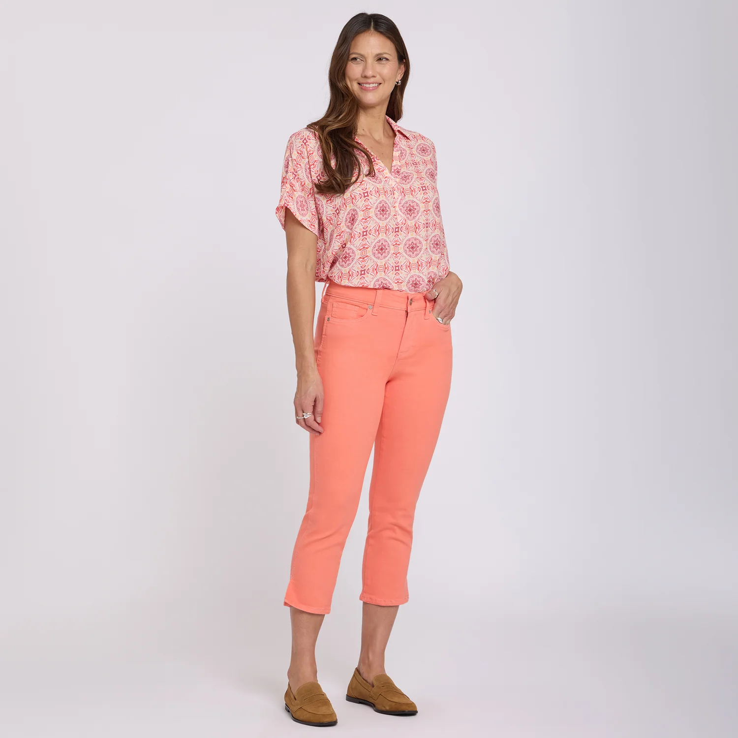 Chloe Capri Jeans - Peachiness - Image 6