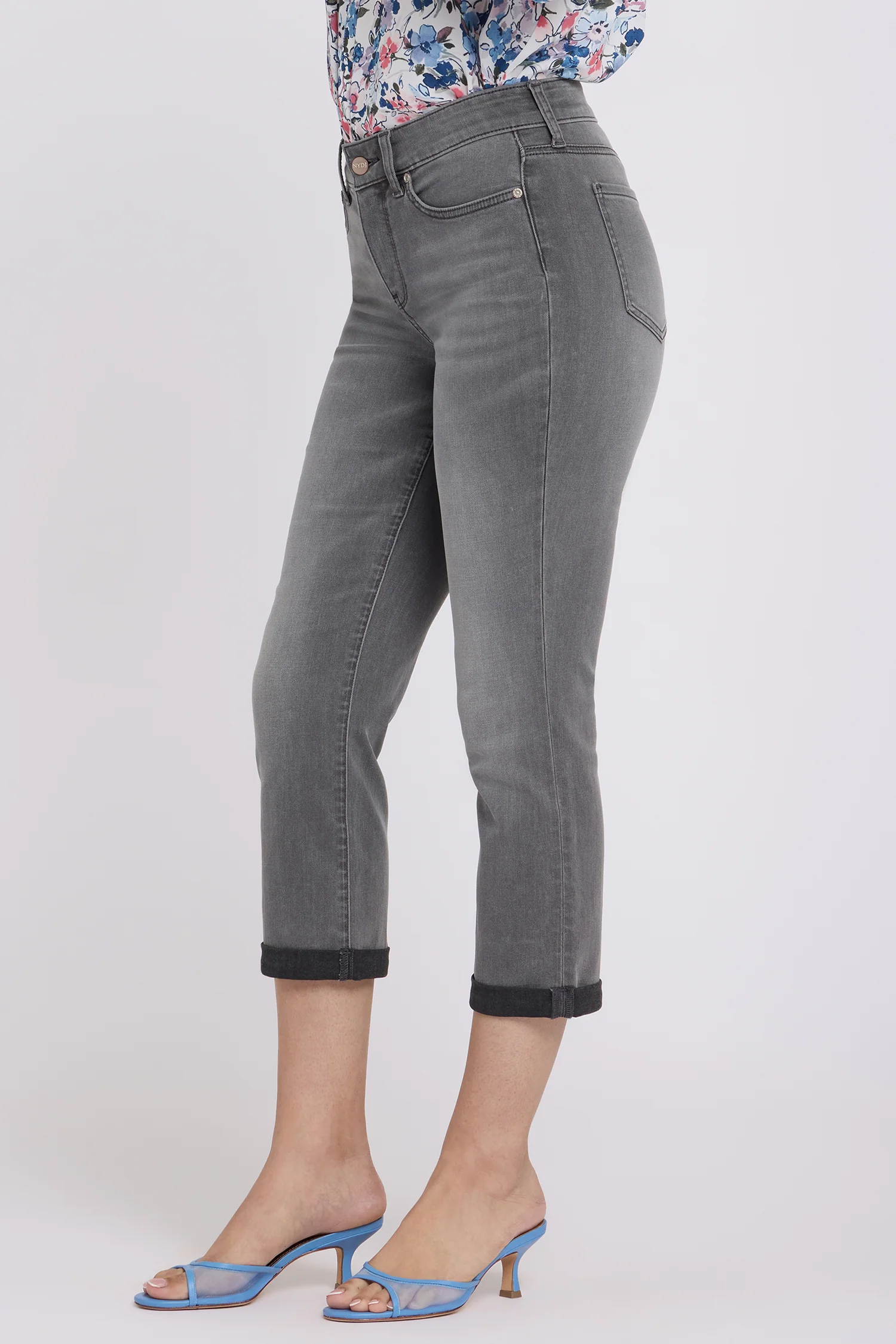 Chloe Skinny Capri Jeans - Dusty Ash - Image 3