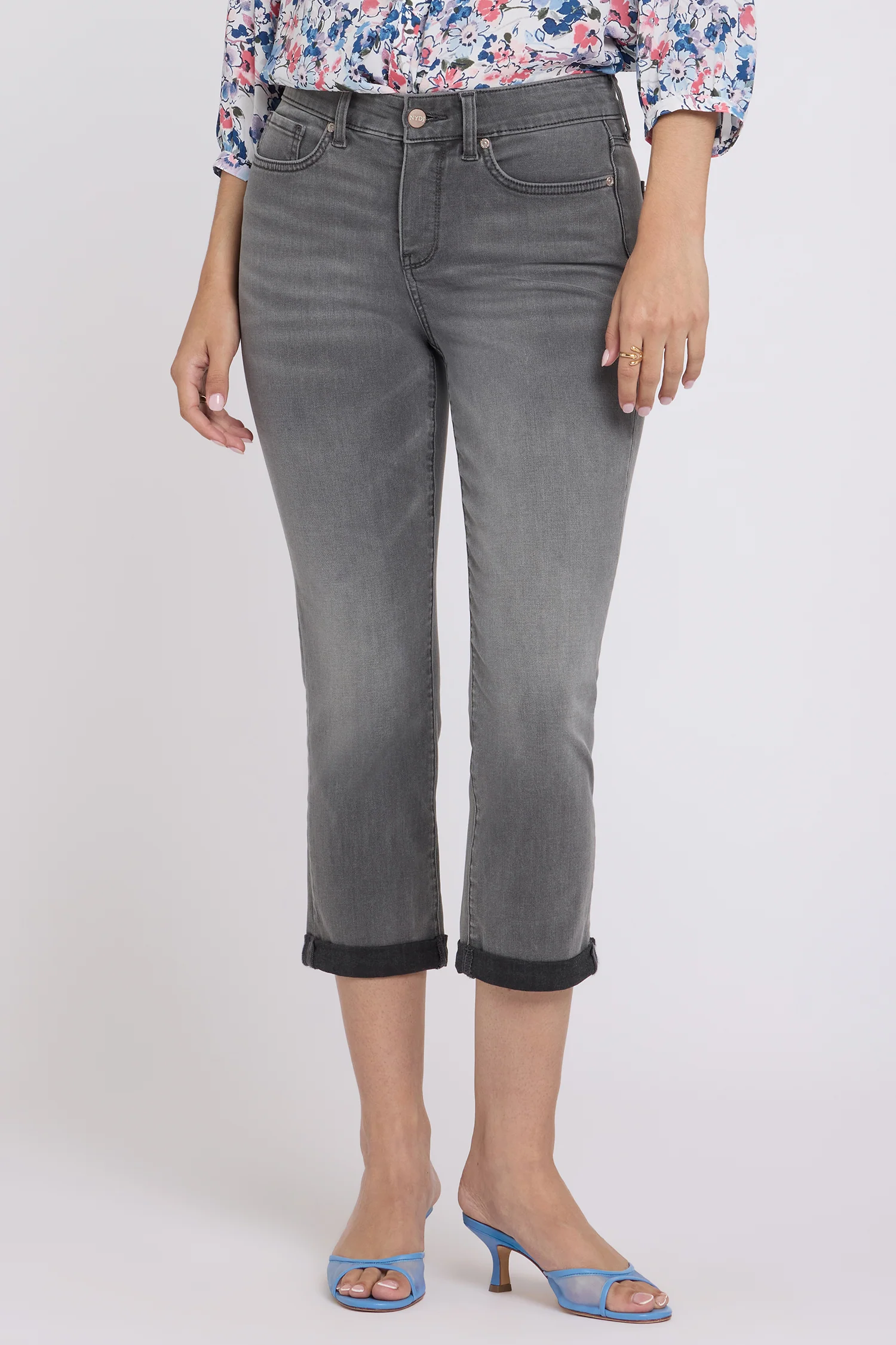 Chloe Skinny Capri Jeans - Dusty Ash - Image 4