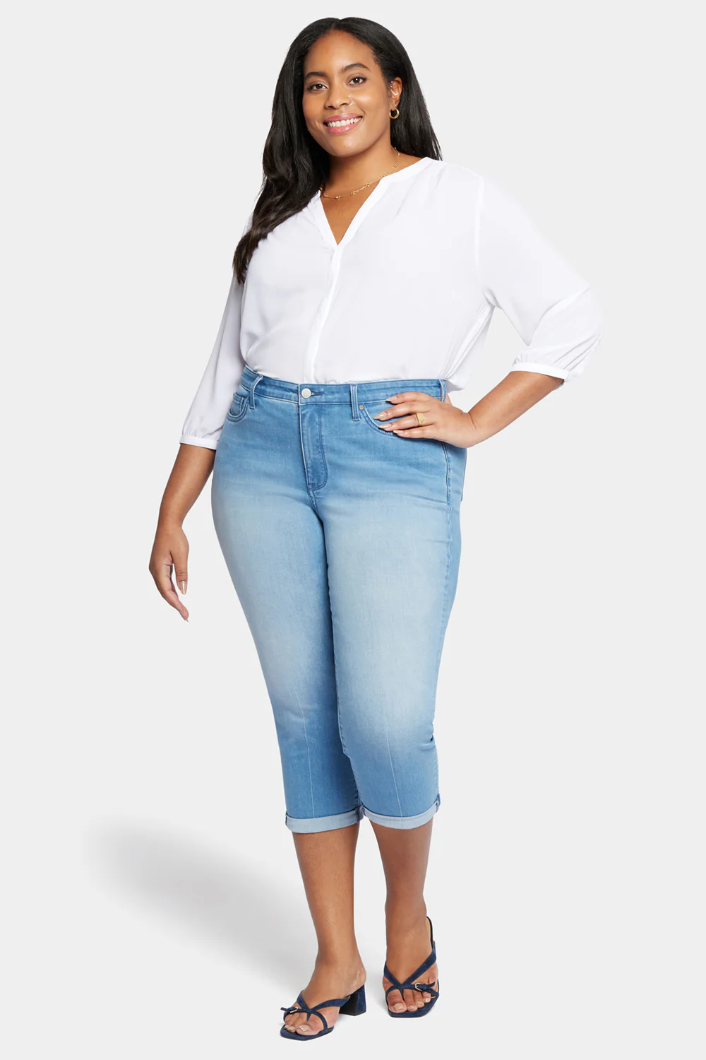 Chloe Skinny Capri Jeans In Plus Size - Debut - Image 4