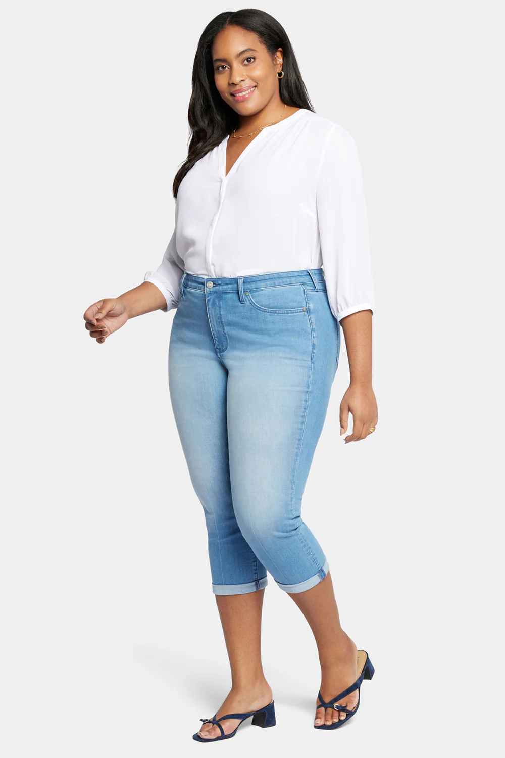 Chloe Skinny Capri Jeans In Plus Size - Debut - Image 5