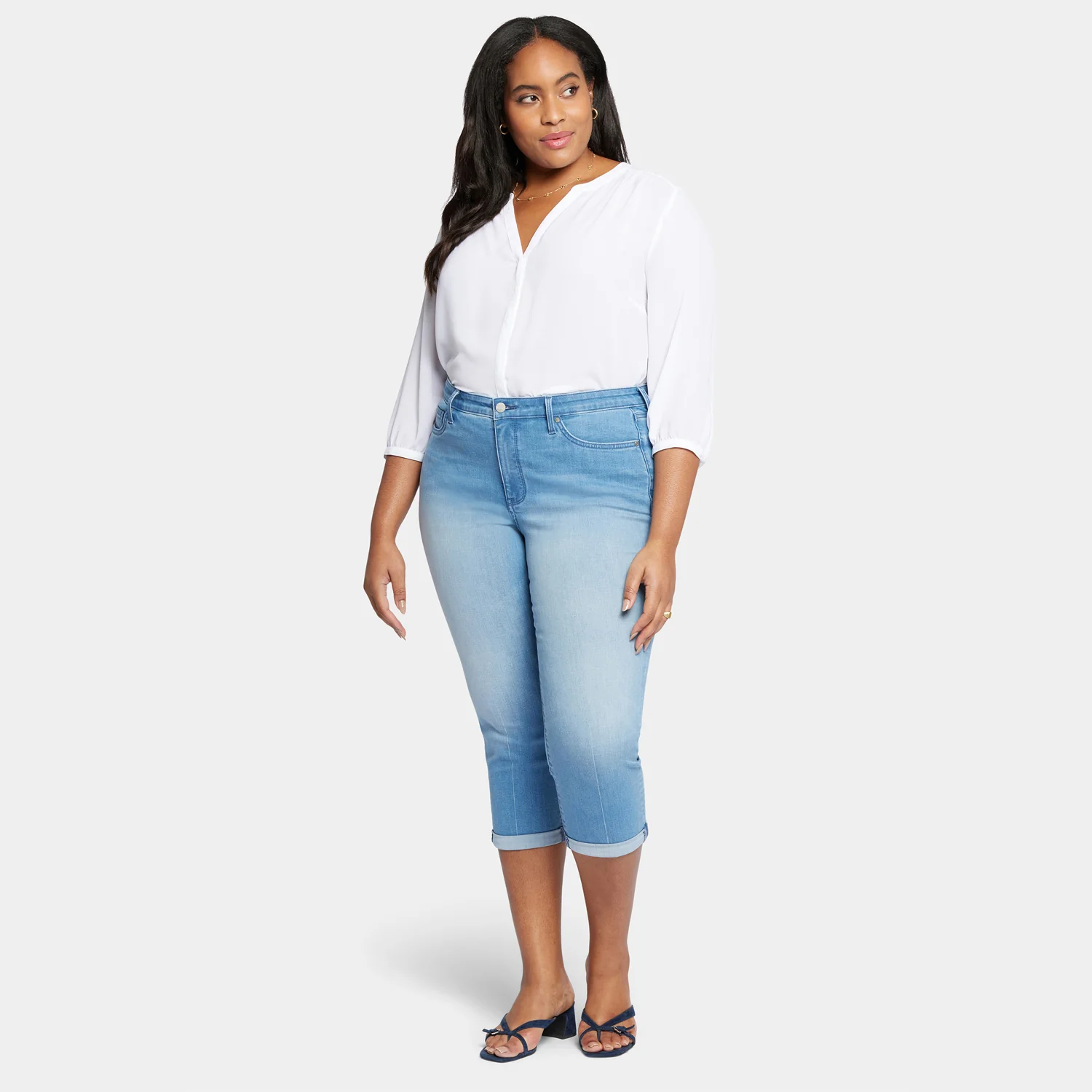 Chloe Skinny Capri Jeans In Plus Size - Debut - Image 7