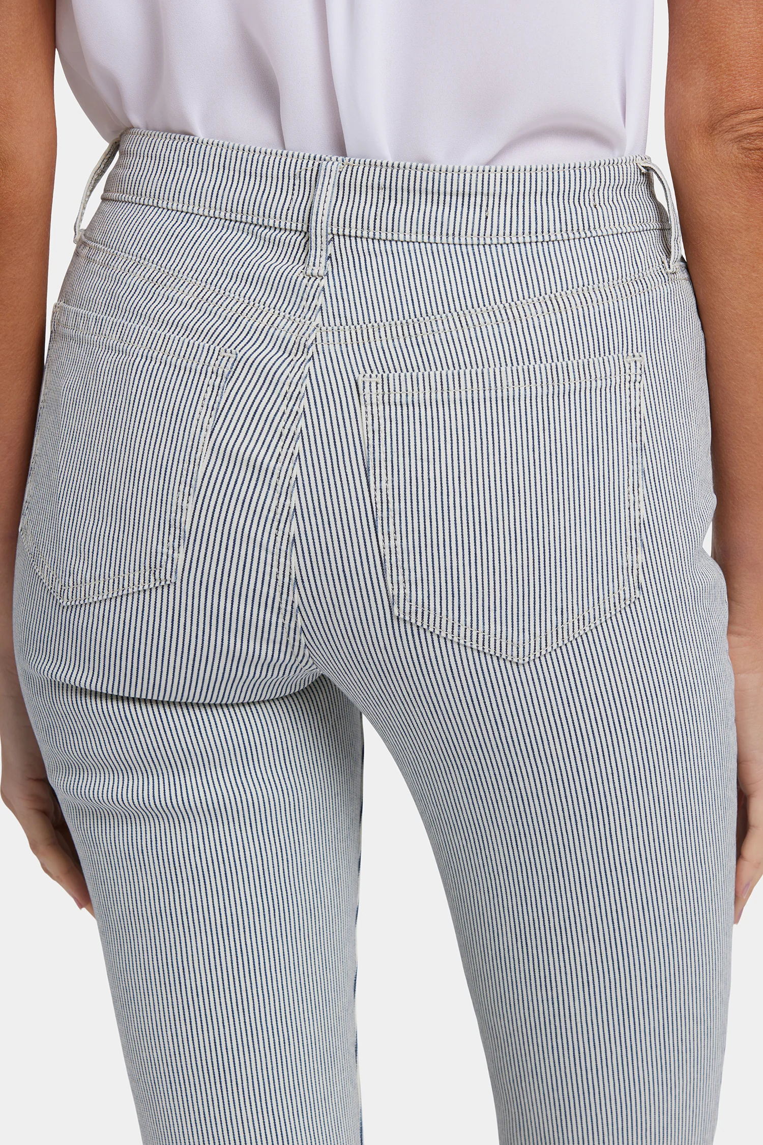 Chloe Skinny Capri Jeans - Luarca Stripe - Image 6