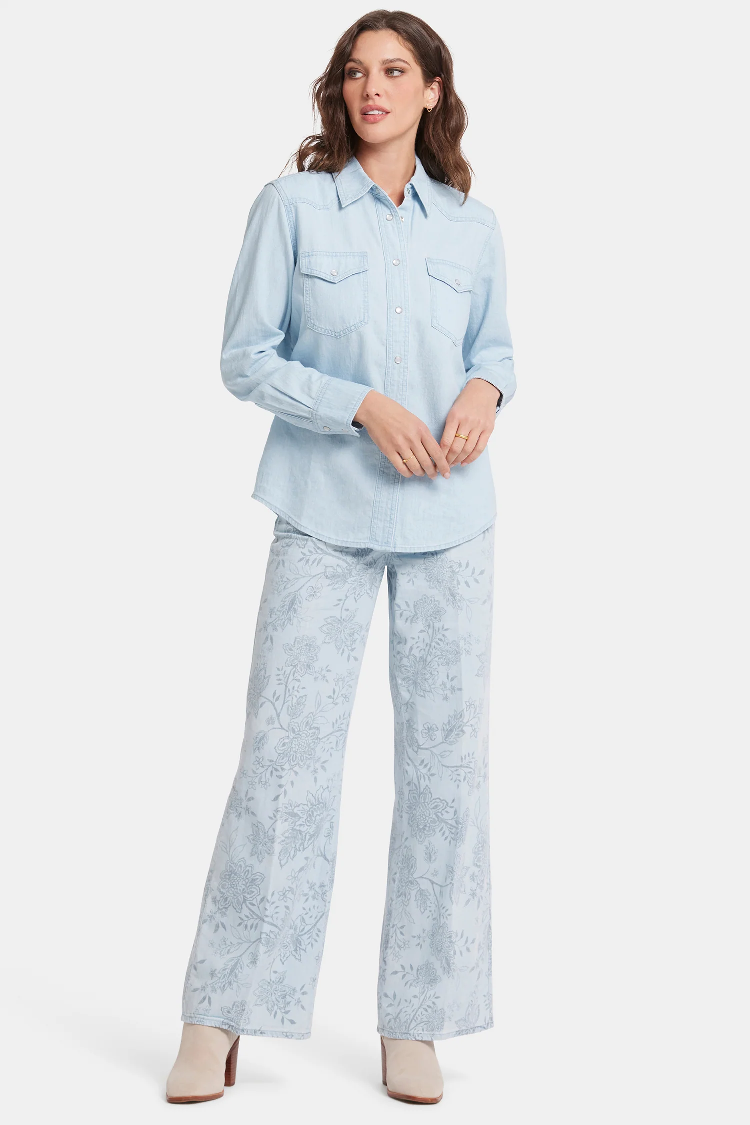 Classic Denim Shirt - Icy Lagoon - Image 5