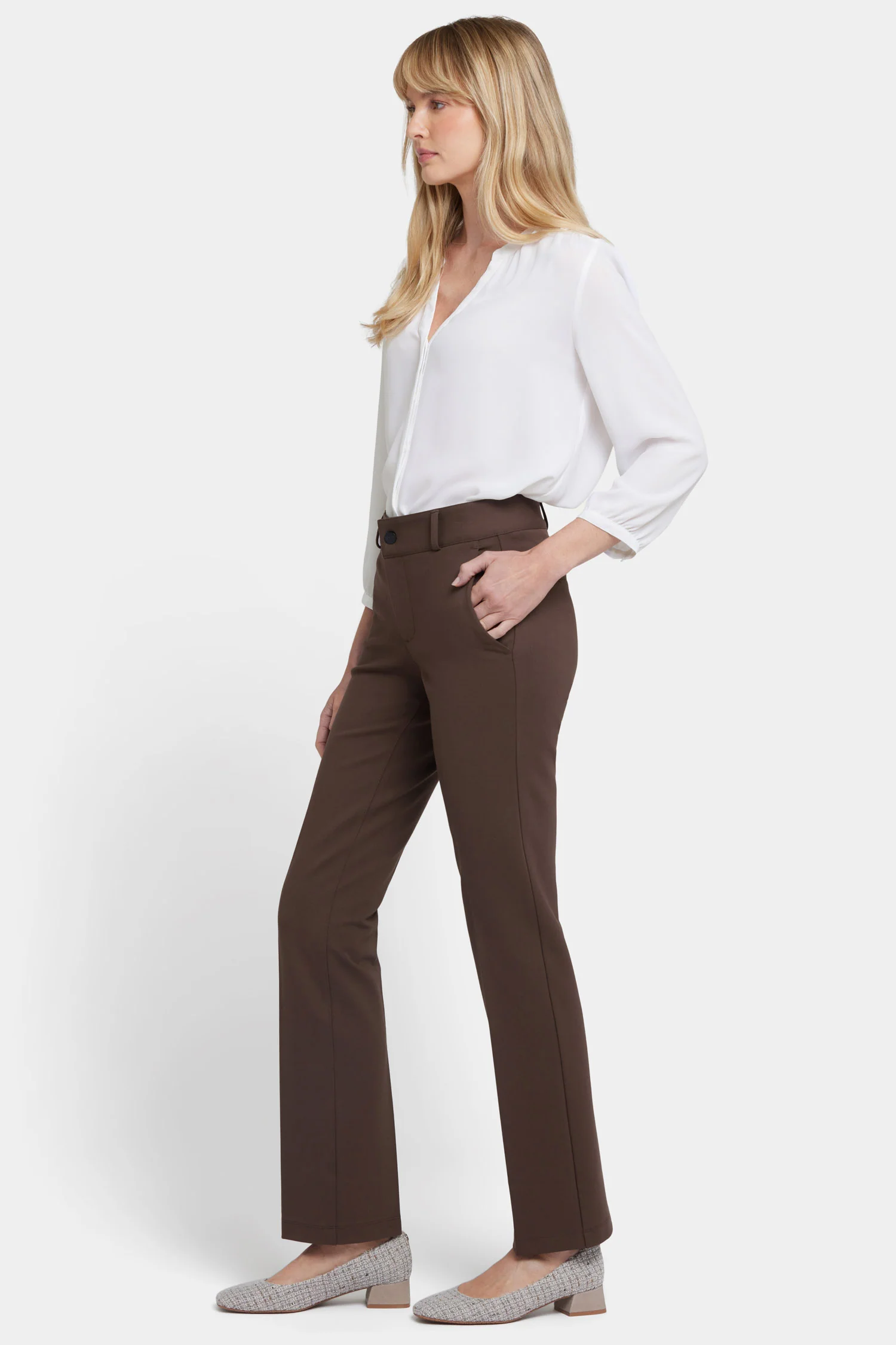 Classic Trouser Pants - Coffee Bean - Image 6