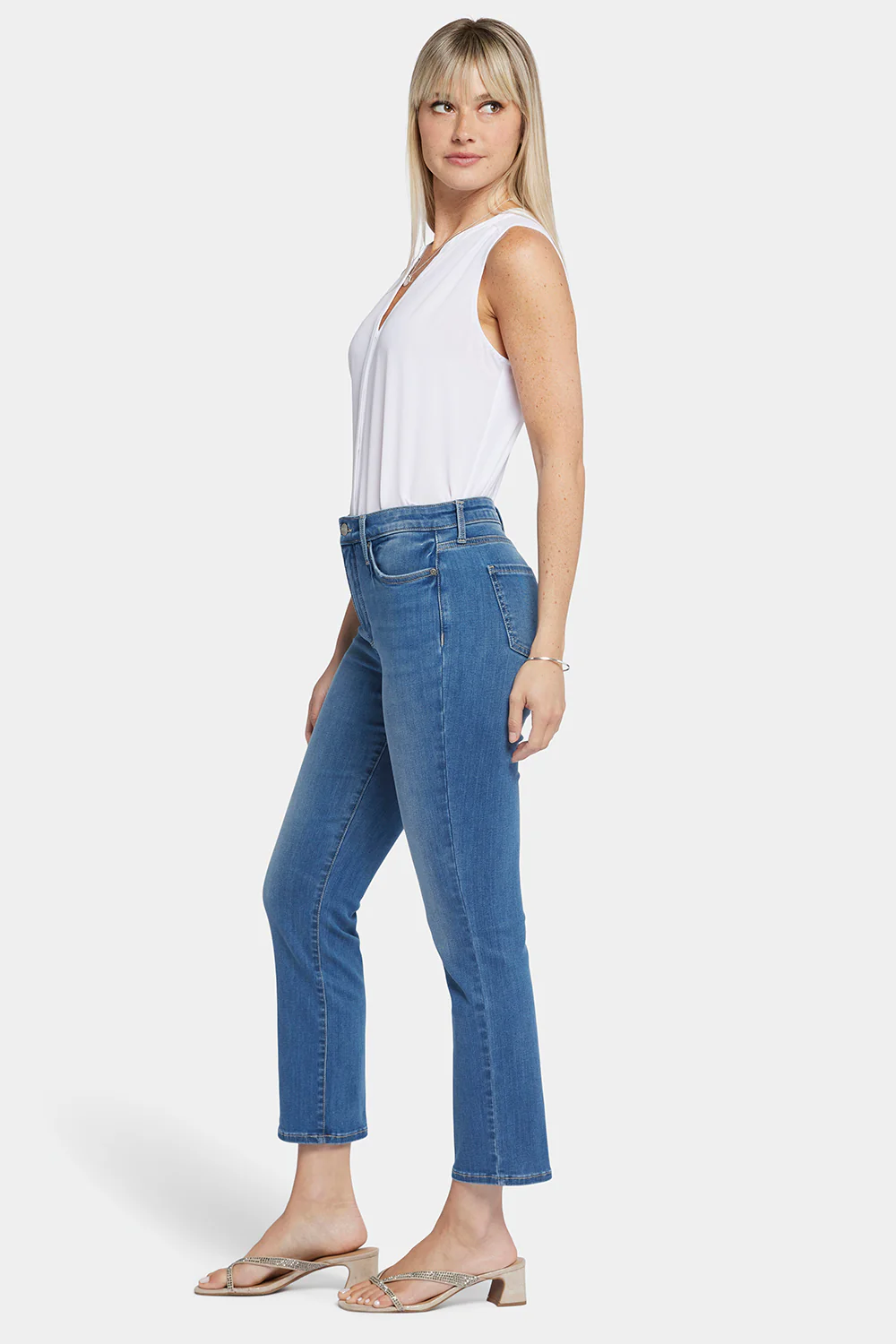 Curve Shaper™ Sheri Slim Ankle Jeans - Blue Water - Image 5