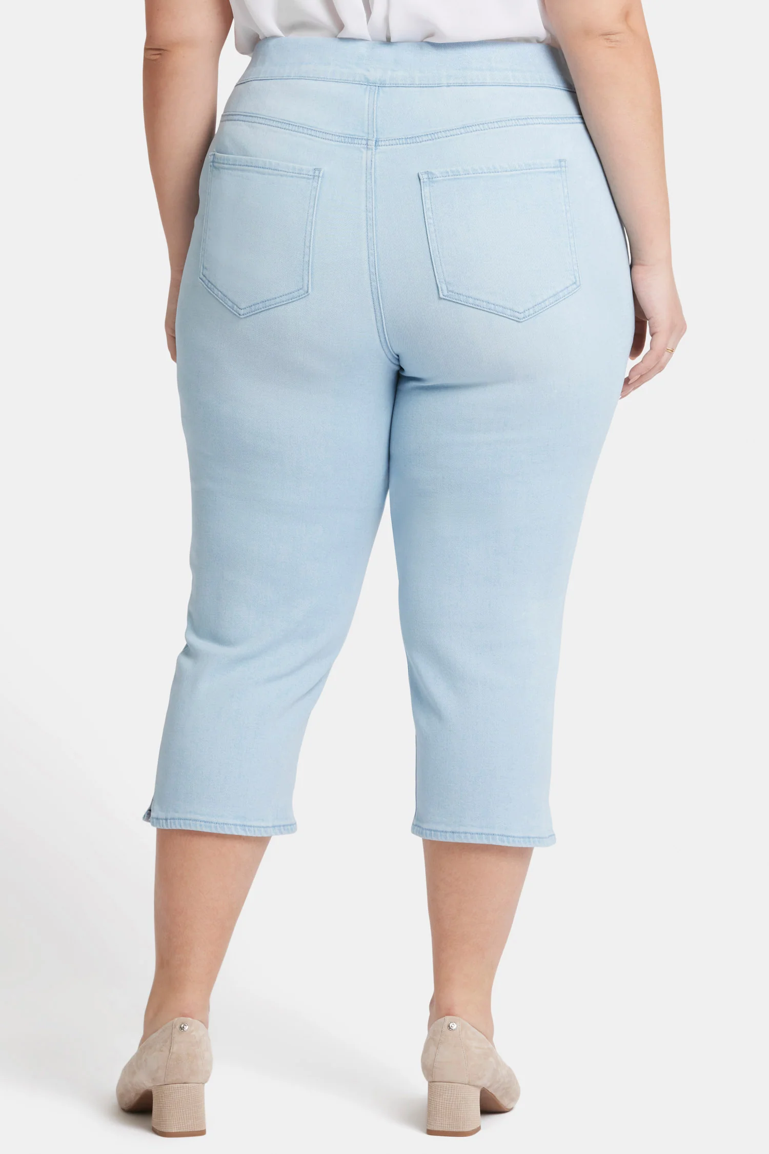 Dakota Crop Pull-On Jeans In Plus Size - Oceanfront - Image 2