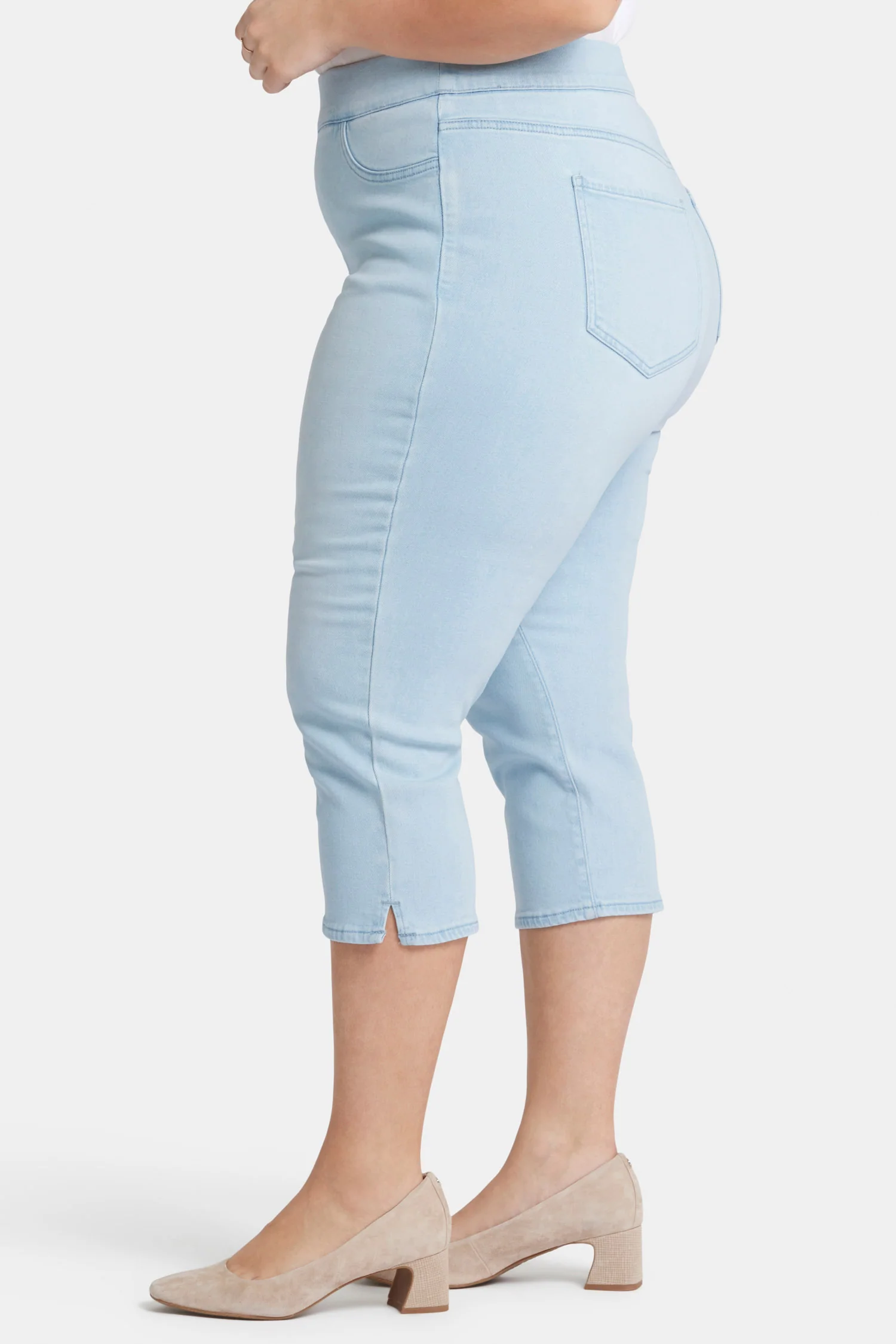 Dakota Crop Pull-On Jeans In Plus Size - Oceanfront - Image 3