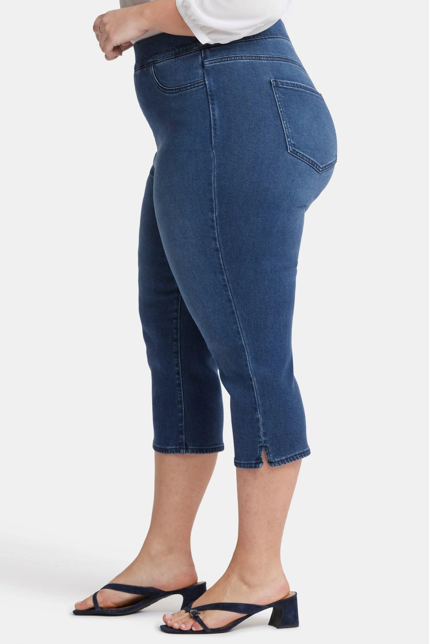 Dakota Crop Pull-On Jeans In Plus Size - Olympus - Image 3