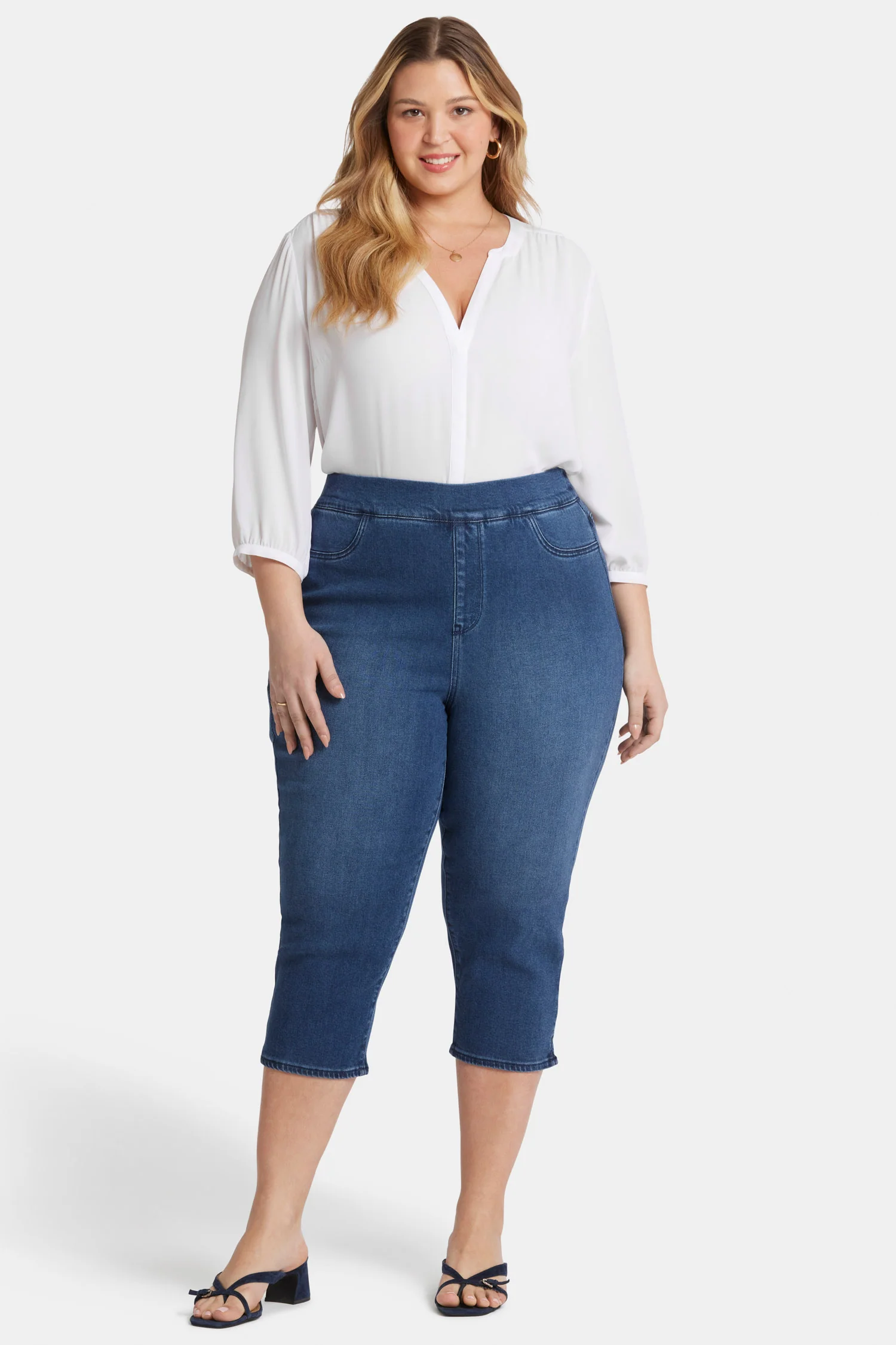 Dakota Crop Pull-On Jeans In Plus Size - Olympus - Image 4