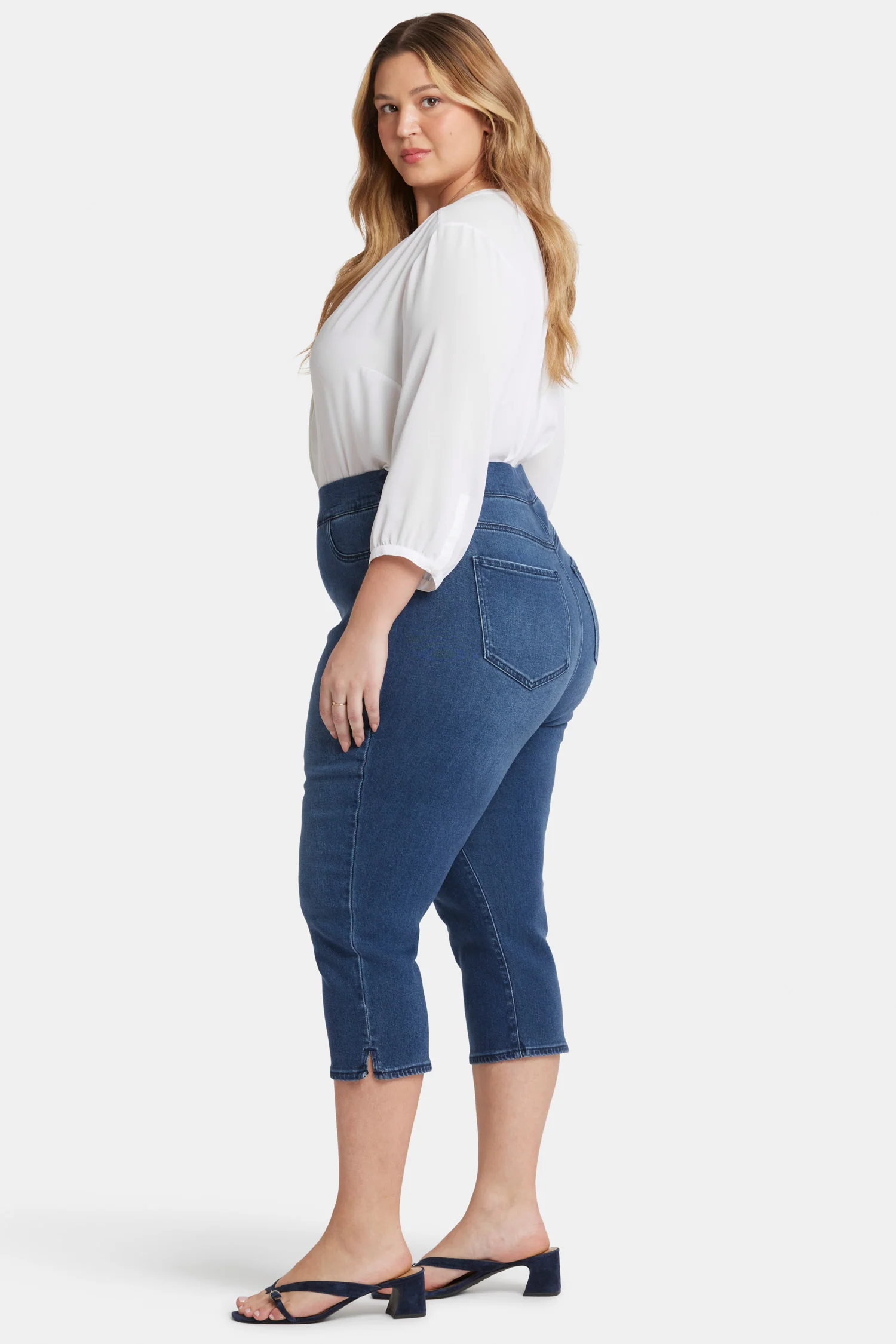 Dakota Crop Pull-On Jeans In Plus Size - Olympus - Image 5