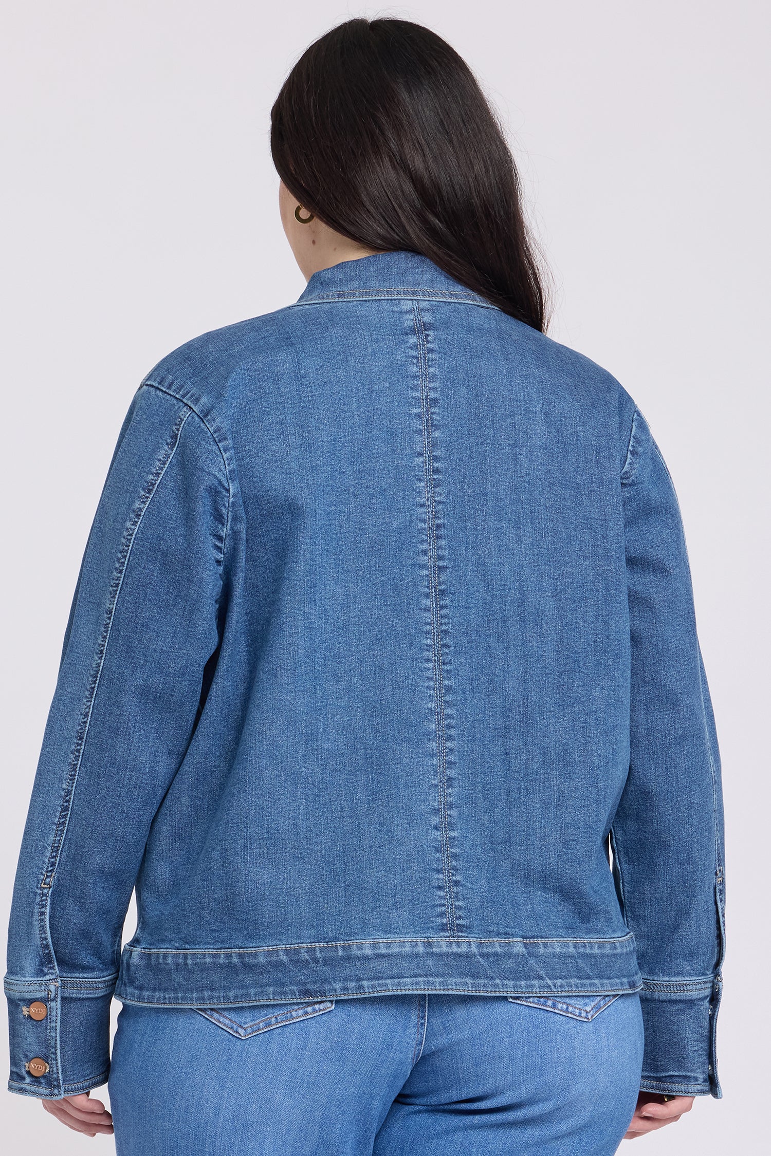 Denim Jacket In Plus Size - Salton - Image 6