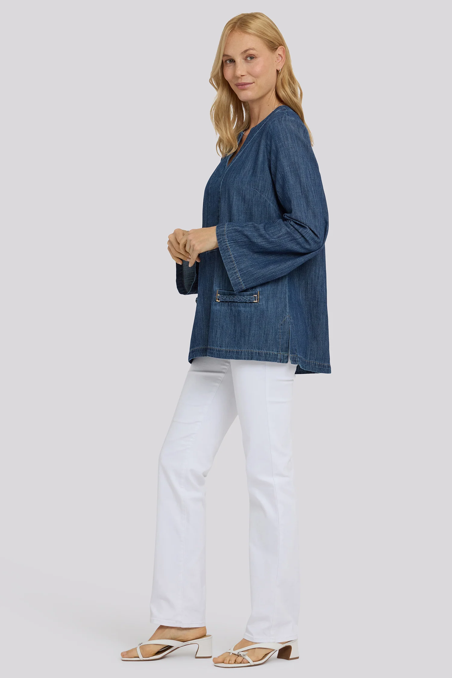 Denim Tunic - Medium Indigo - Image 3