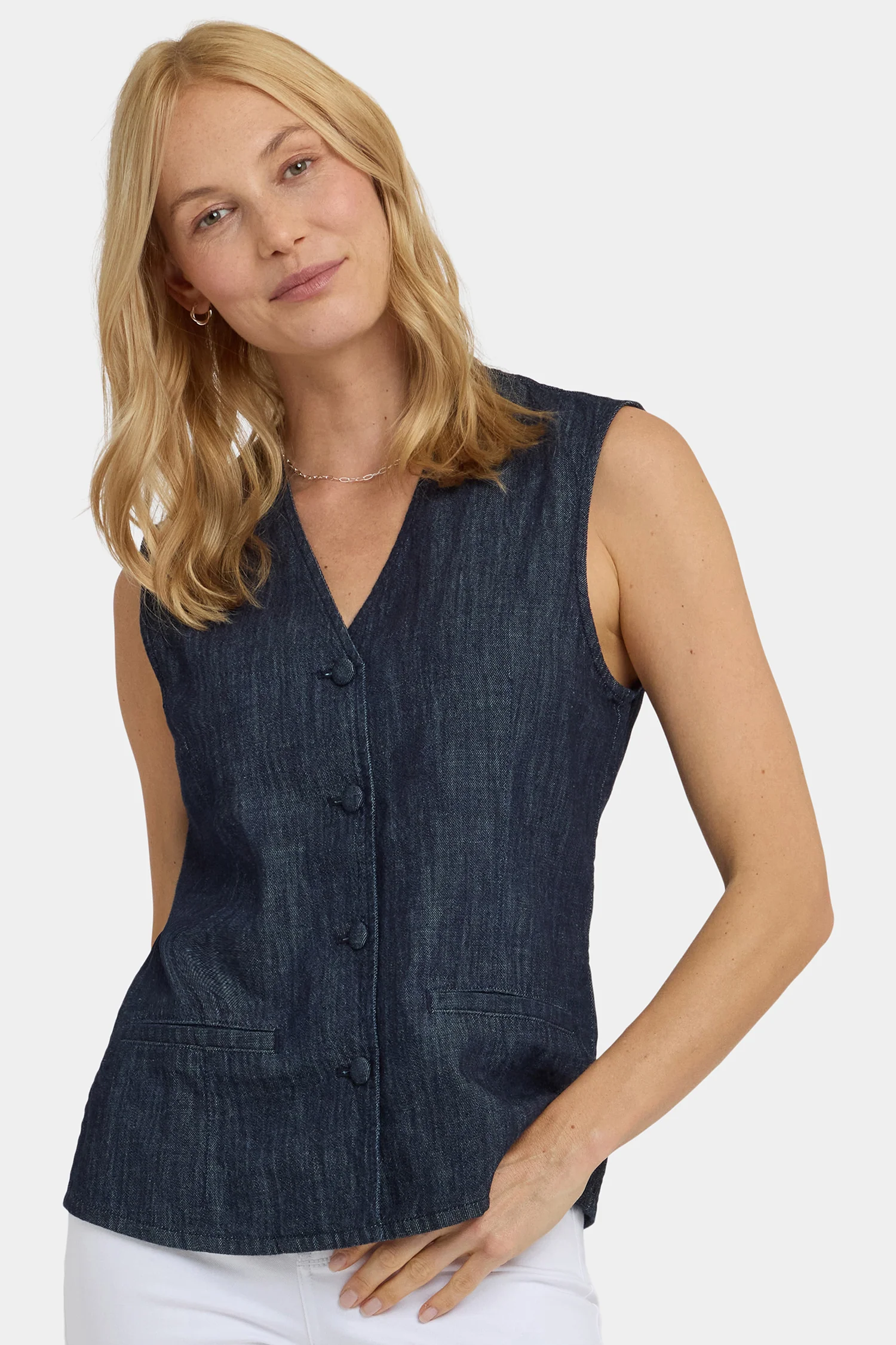 Denim Vest - Dark Indigo - Image 2