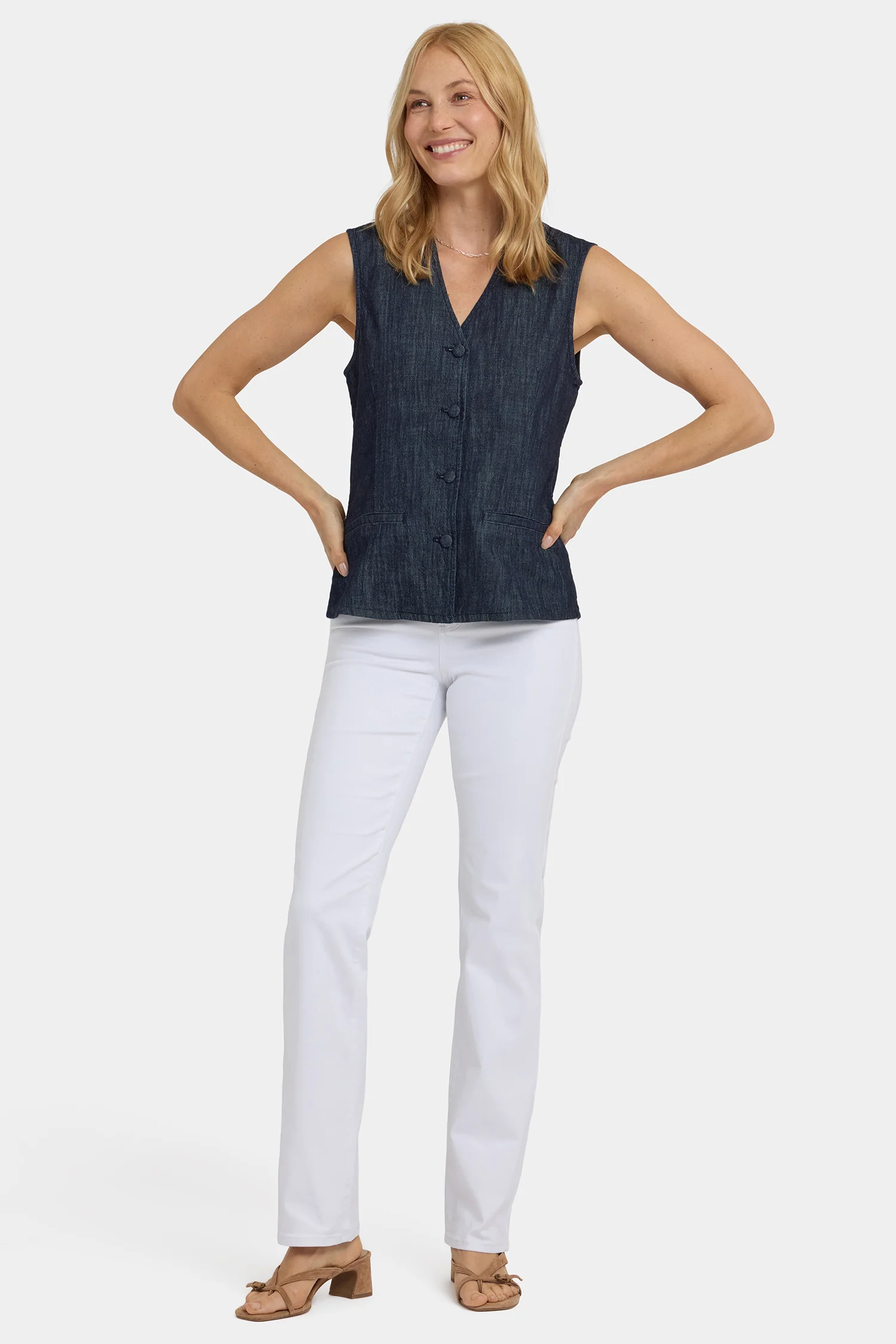 Denim Vest - Dark Indigo - Image 4
