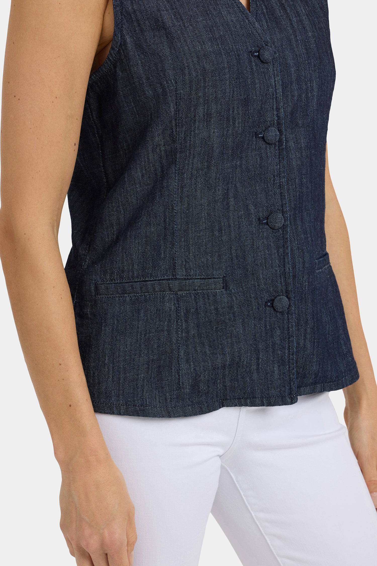 Denim Vest - Dark Indigo - Image 5