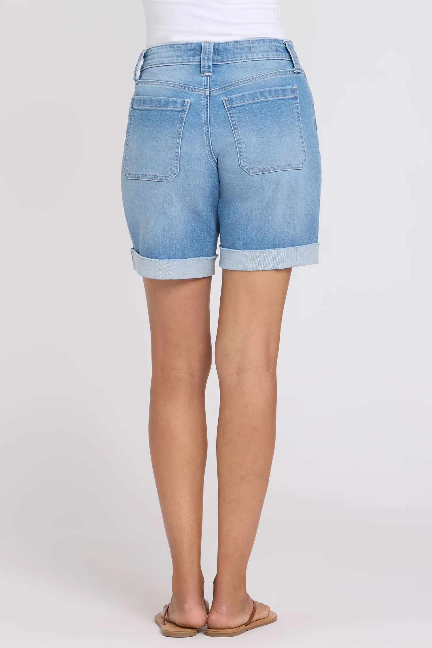 Diana Relaxed Denim Shorts - Distressed Vista Lakes - Image 3