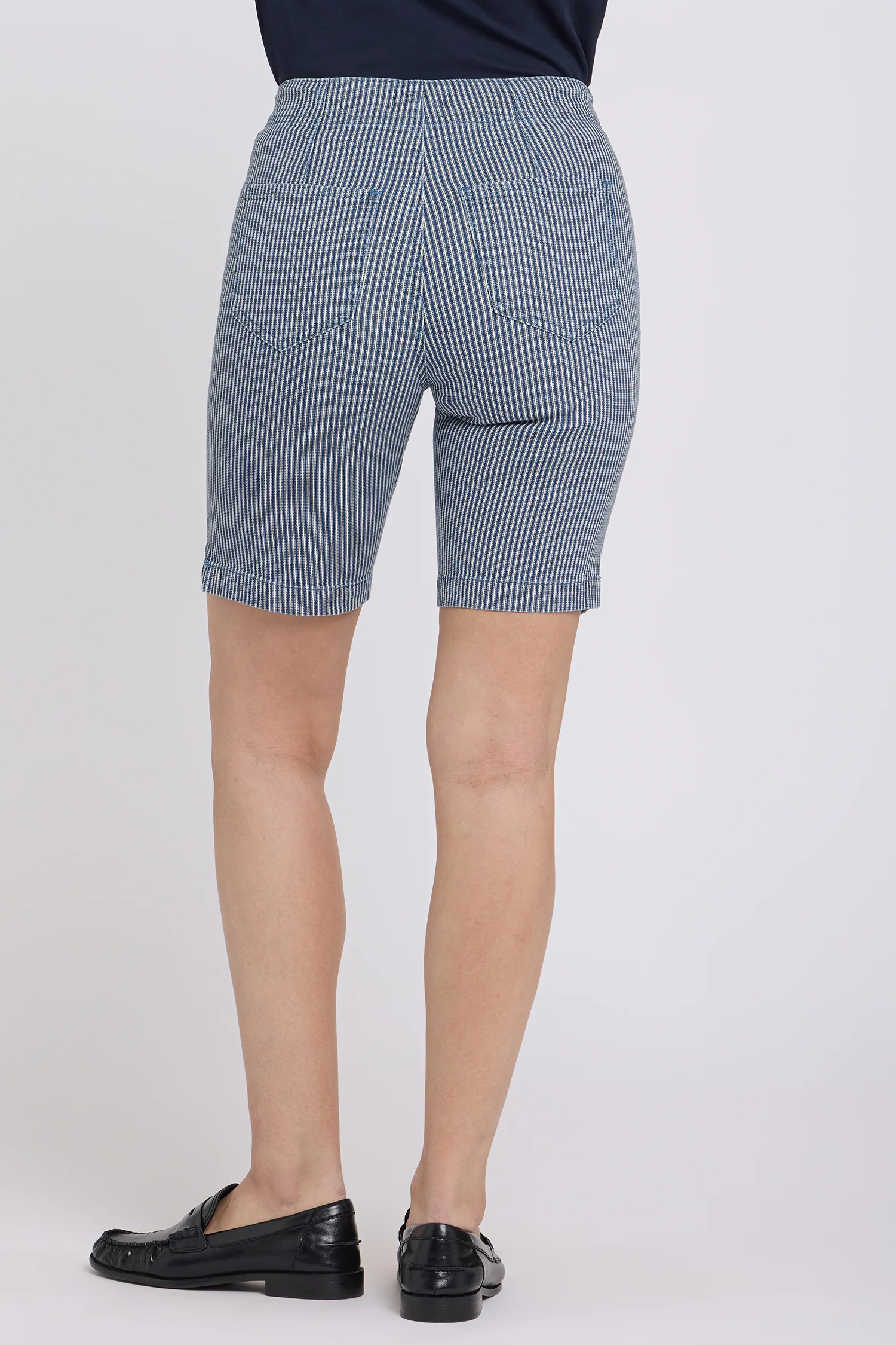 Ella Denim Shorts - Malaga Stripe - Image 3