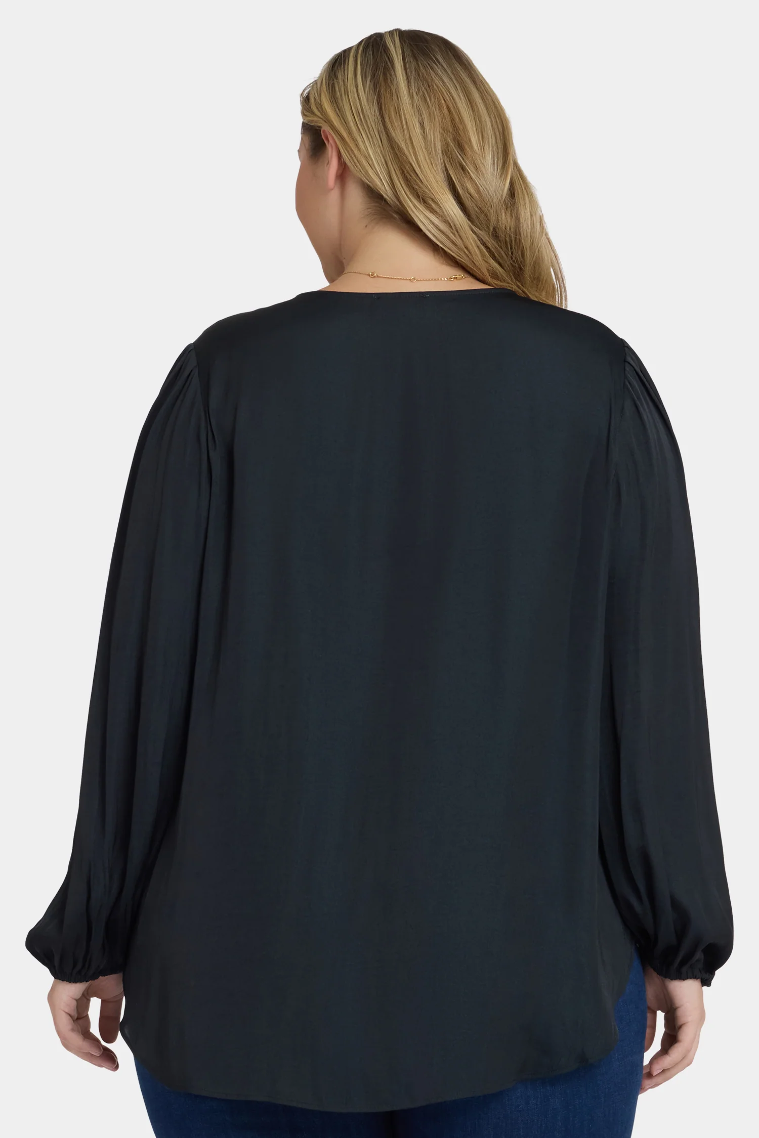 Elsie Blouse In Plus Size - Black - Image 3