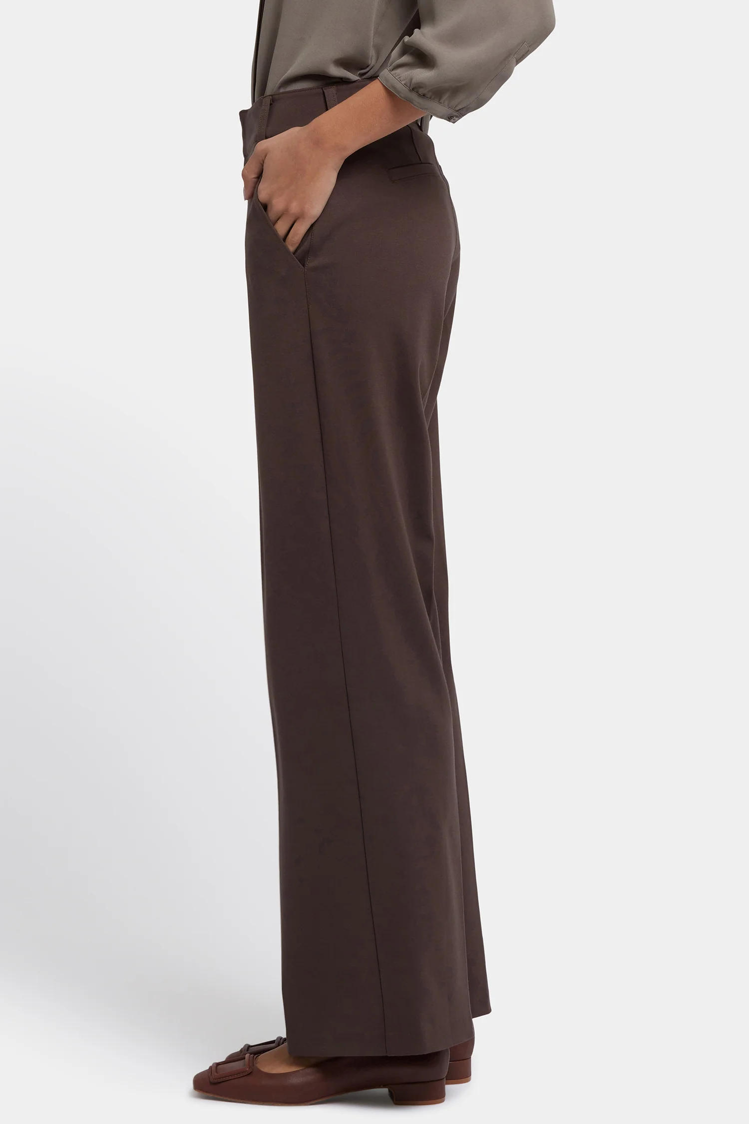 Fiona Trouser Pants - Coffee Bean - Image 4