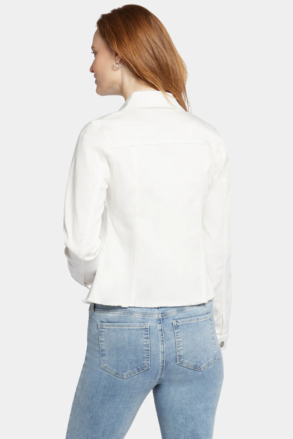 Frayed Hem Jacket - Optic White - Image 2