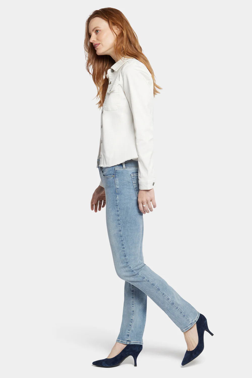 Frayed Hem Jacket - Optic White - Image 3