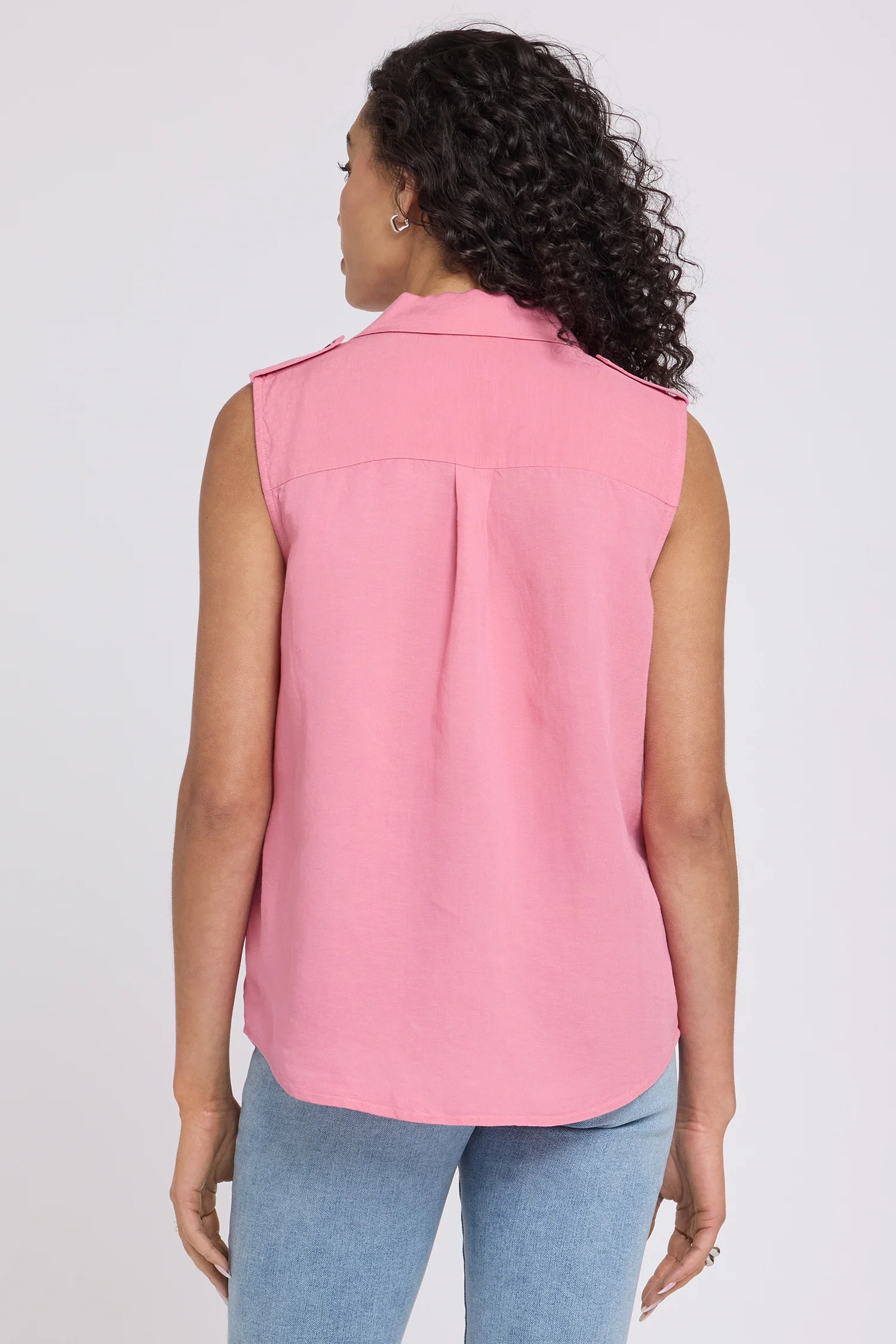 Gabrielle Sleeveless Blouse - Desert Rose - Image 2