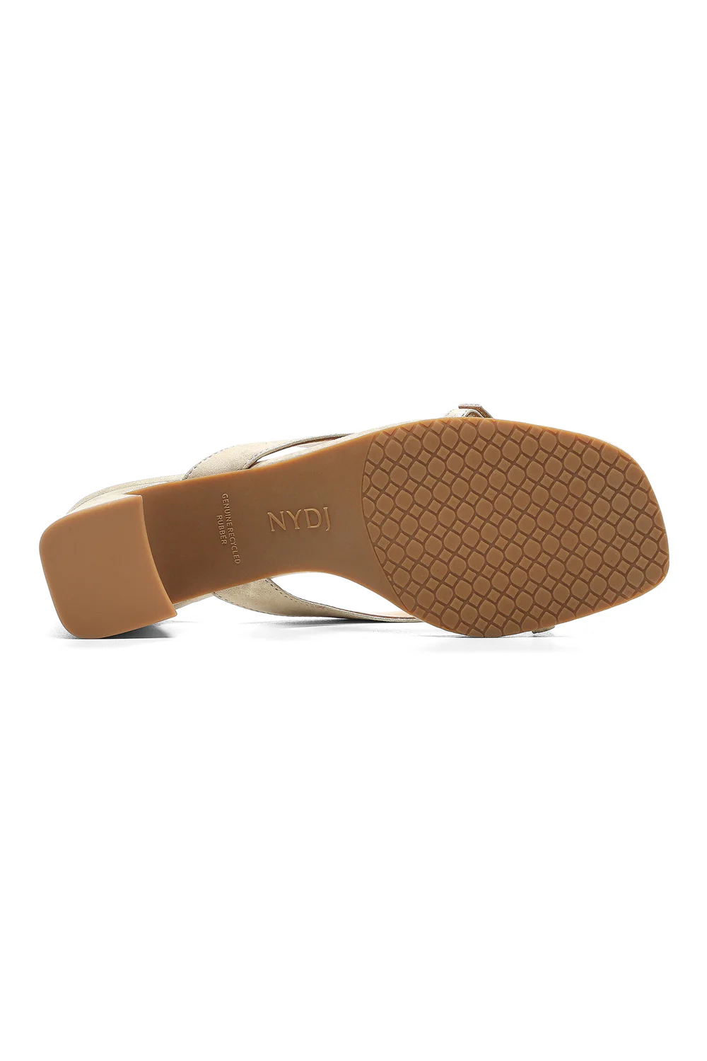 Glam Block Heel Sandals In Wide Width - Light Gold - Image 5