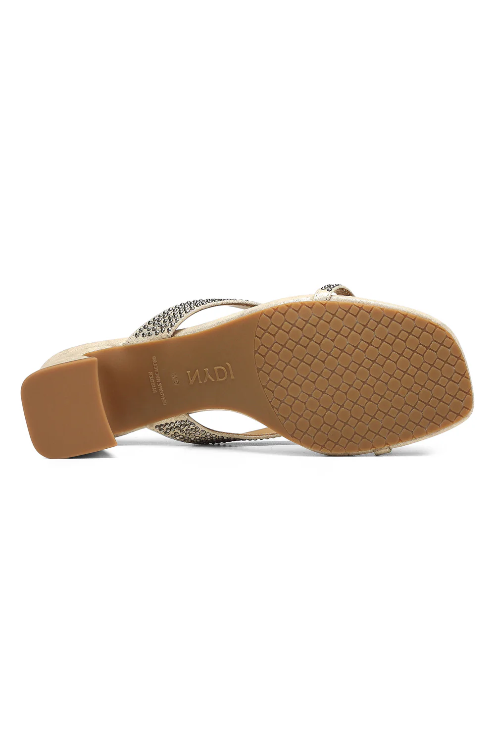 Glynn Block Heel Sandals - Light Gold - Image 5