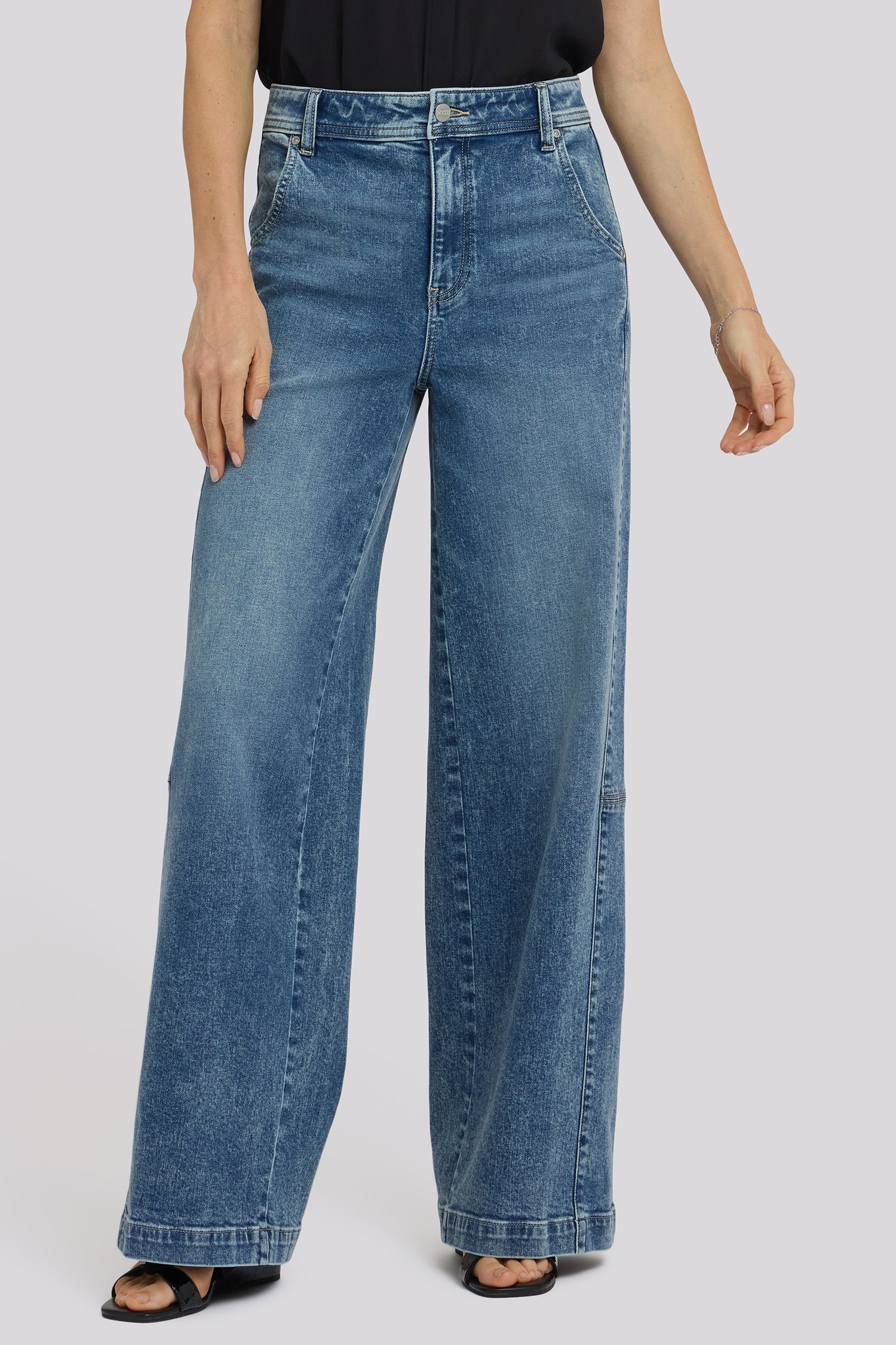 Gracie Wide Leg Jeans - Secret Hollow - Image 4
