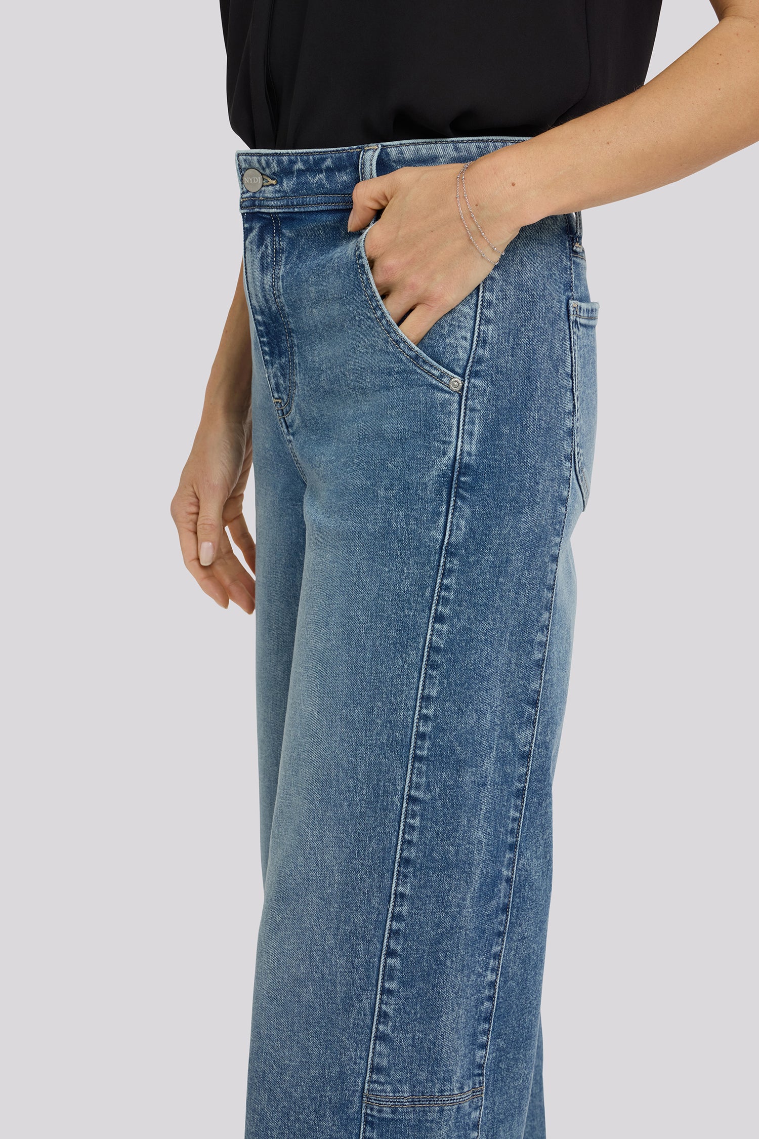 Gracie Wide Leg Jeans - Secret Hollow - Image 5