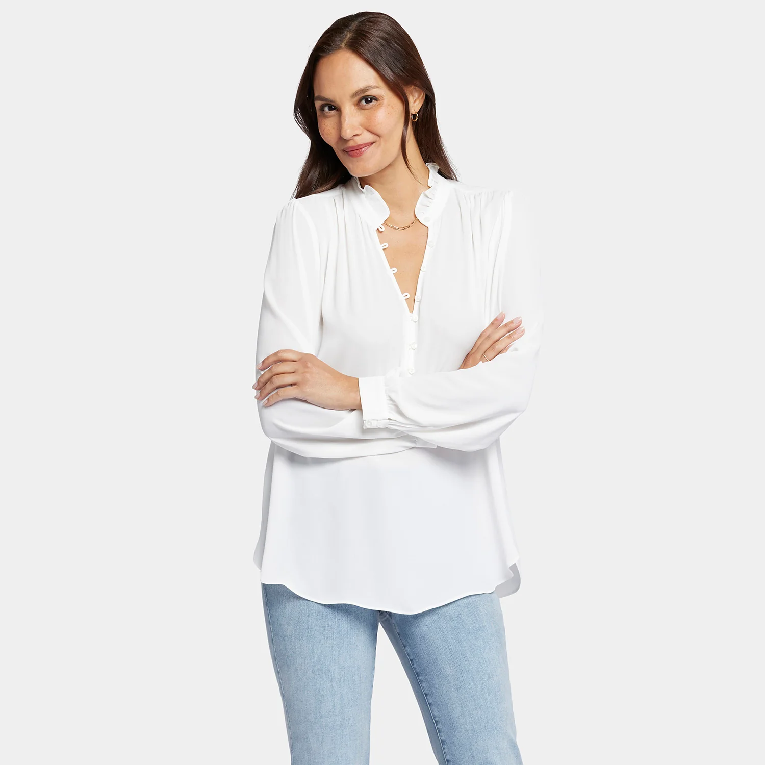 Hannah Blouse - Optic White - Image 9