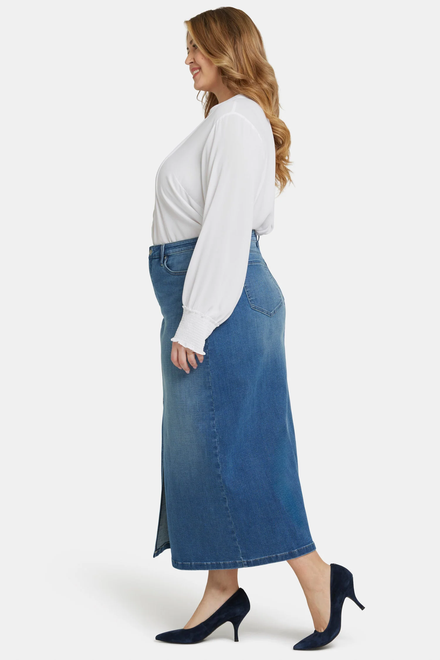 High Rise Long Skirt In Plus Size - Fairmont - Image 5