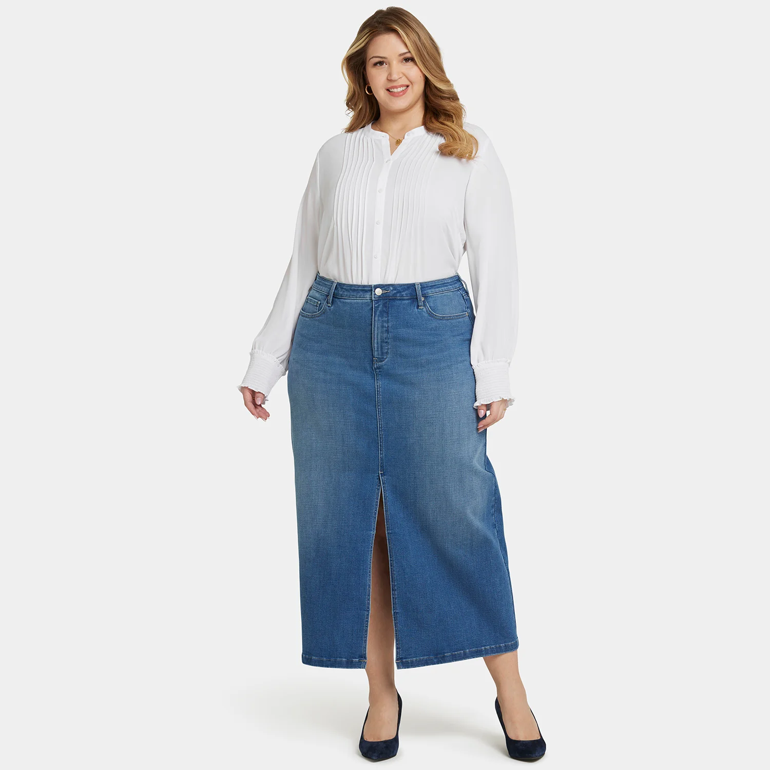 High Rise Long Skirt In Plus Size - Fairmont - Image 7