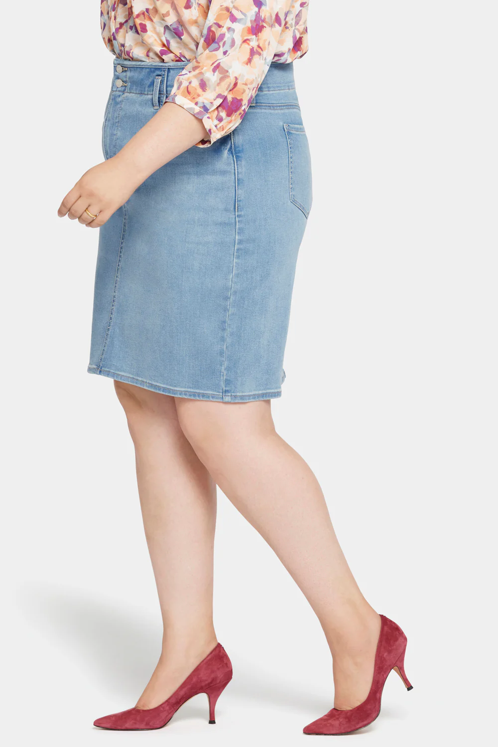 High Waist Skirt In Plus Size - Crystalline - Image 3
