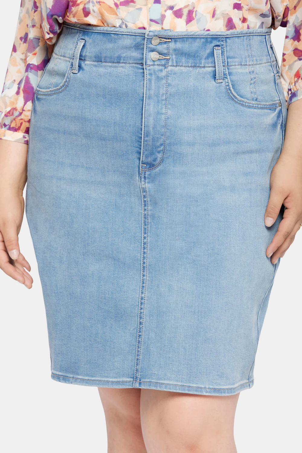 High Waist Skirt In Plus Size - Crystalline - Image 6